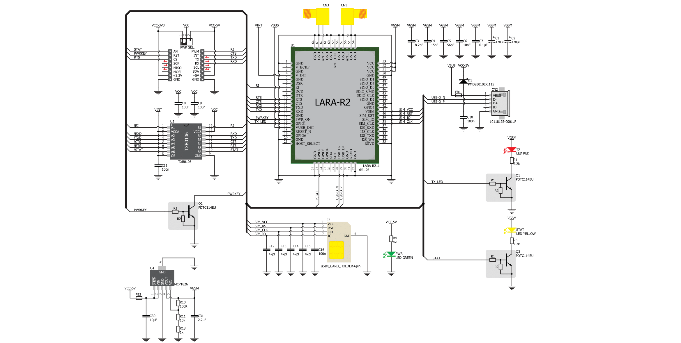 4G LTE-AT&T Click (for North America) Schematic schematic