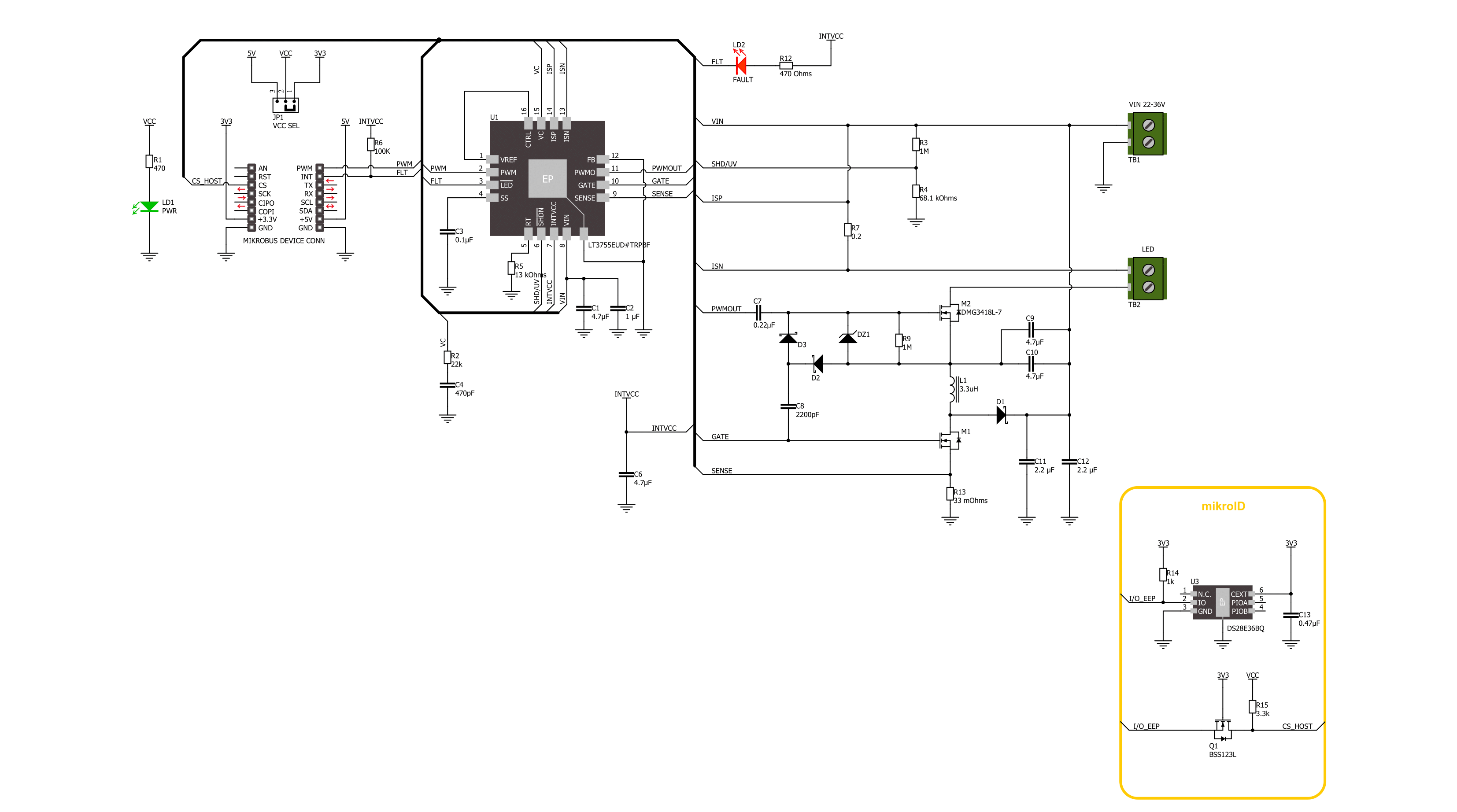 LED Driver 17 Click Schematic schematic