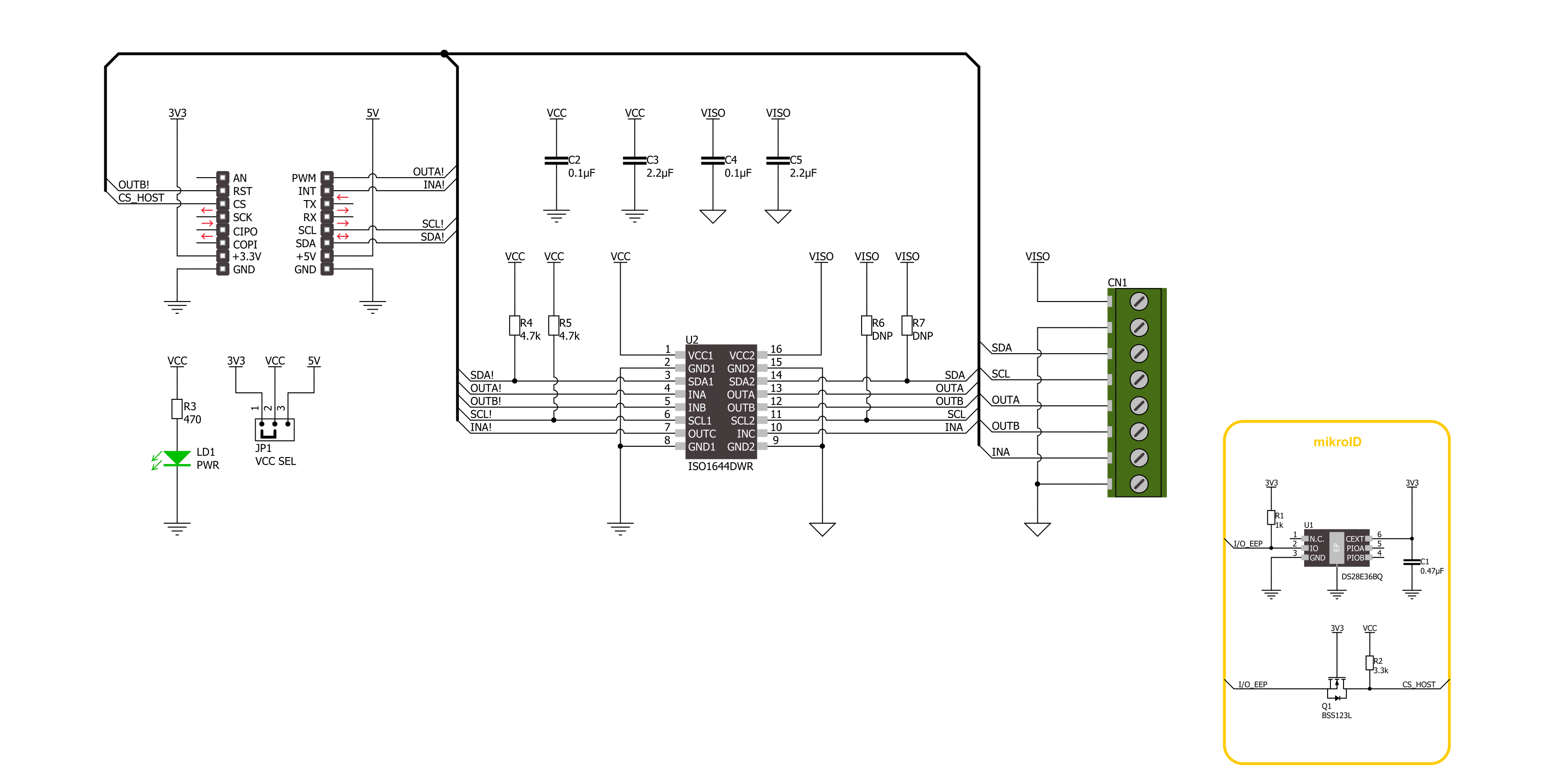 I2C Isolator 5 Click Schematic schematic