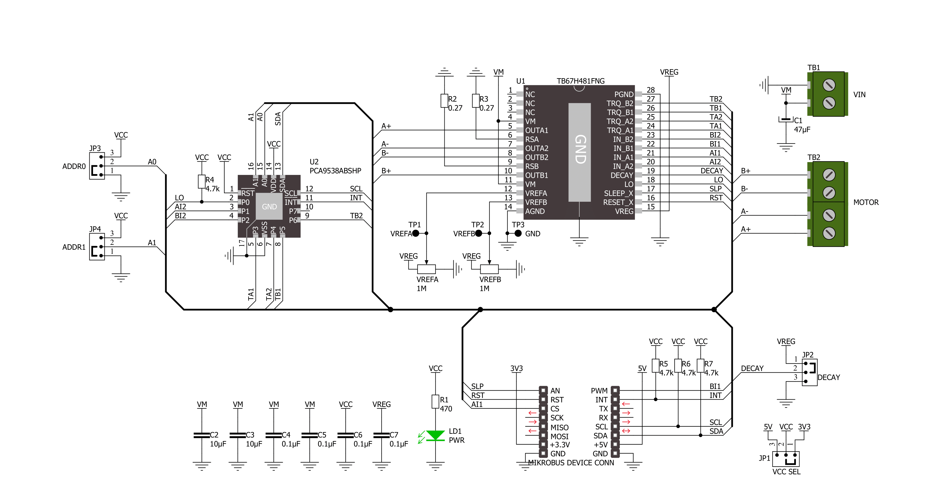 DC Motor 13 Click Schematic schematic