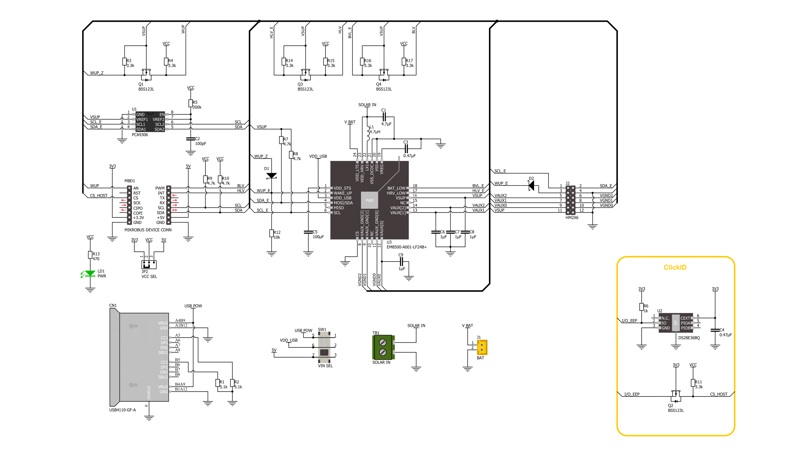 Solar Energy 2 Click Schematic schematic