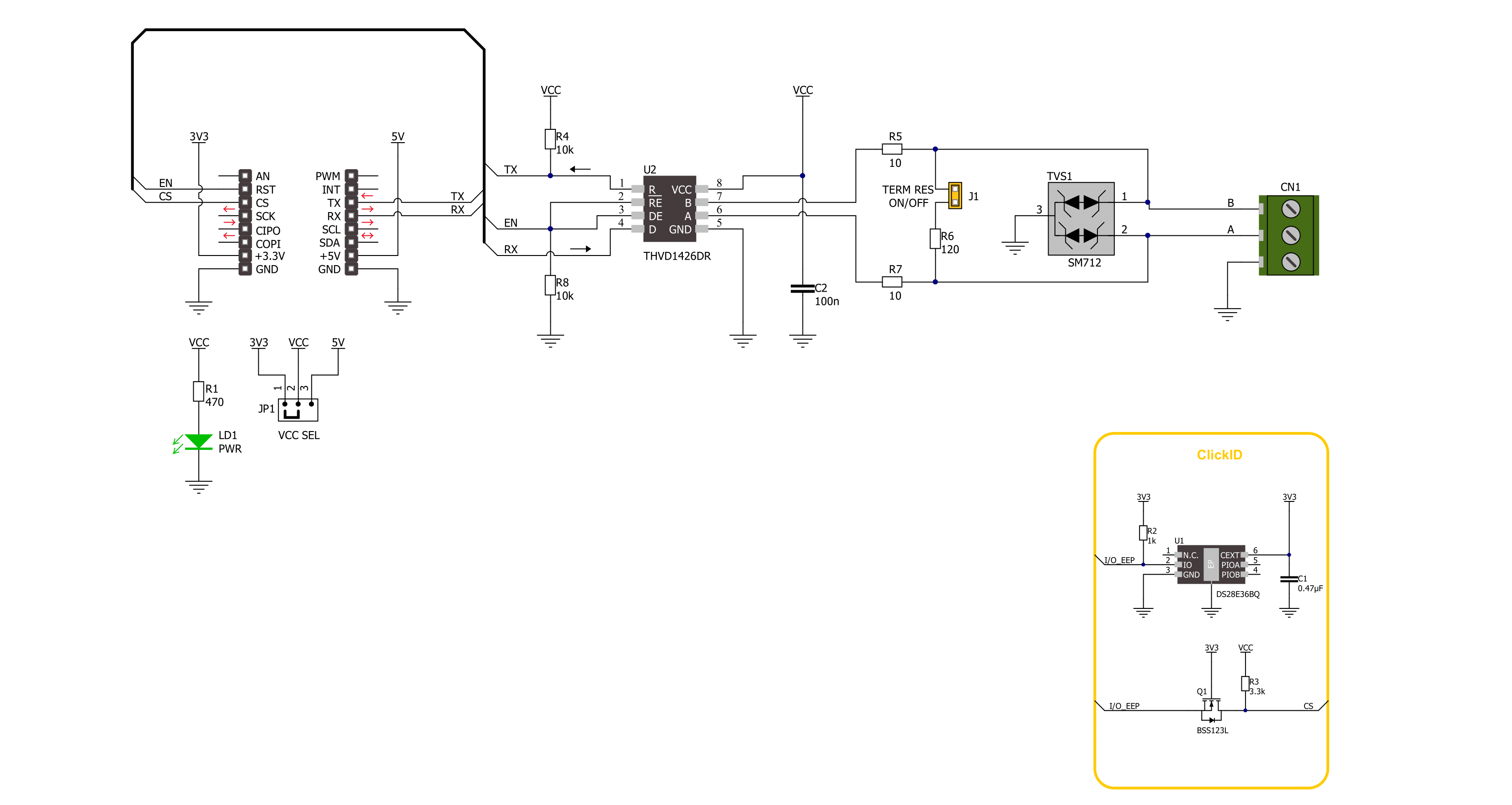 RS485 8 Click Schematic schematic