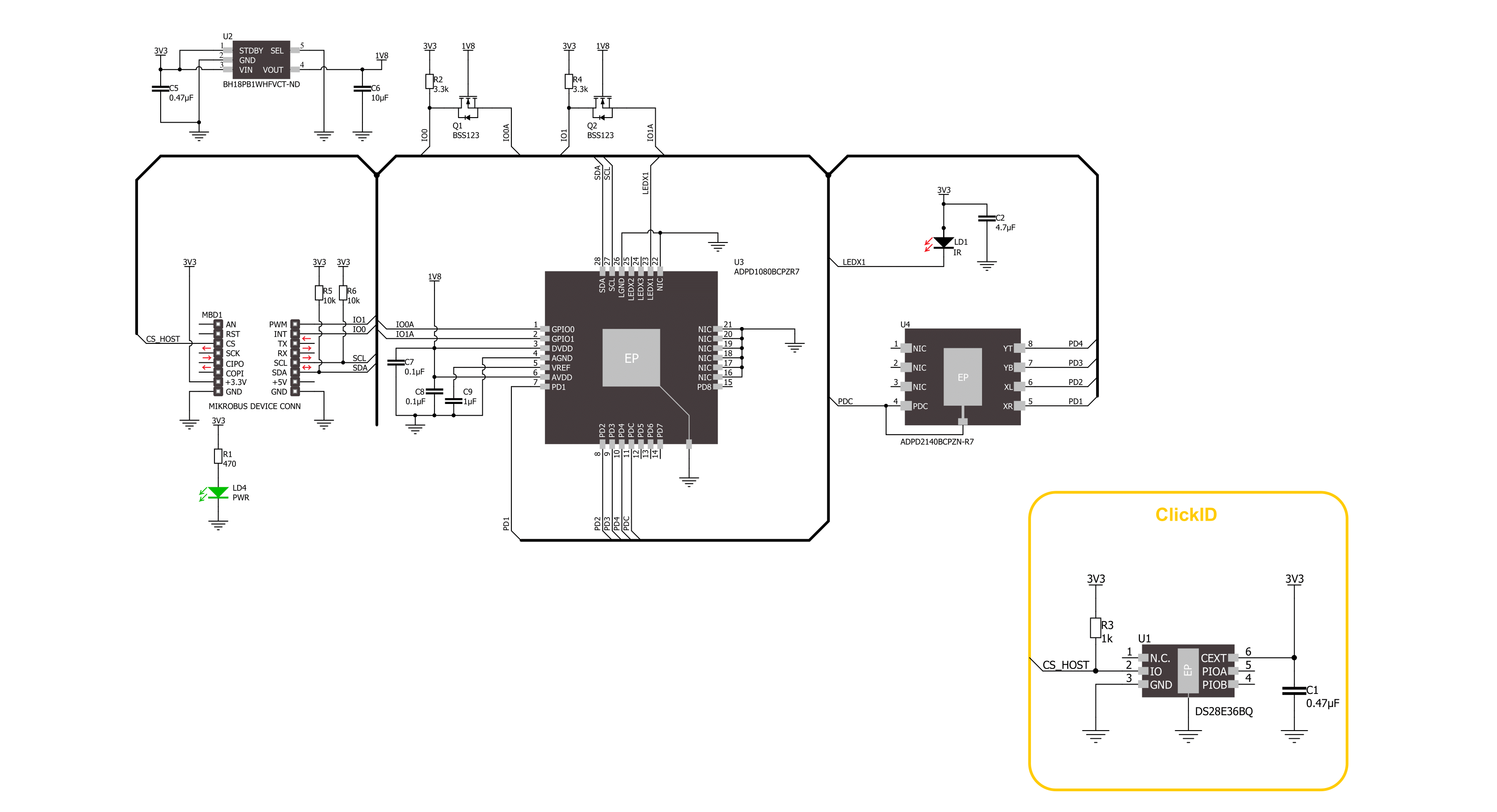 IR Gesture 3 Click Schematic schematic