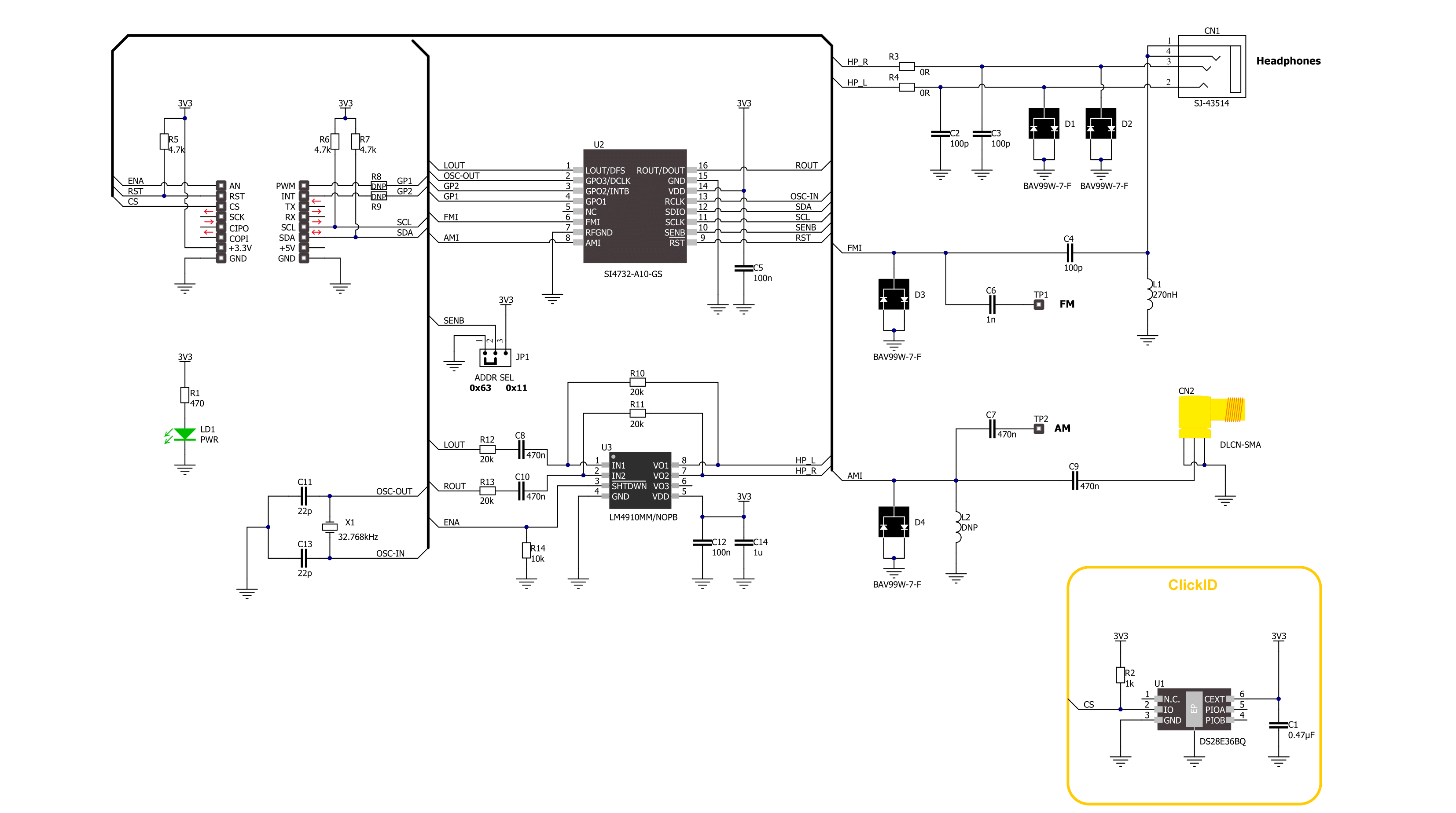 AM/FM 2 Click Schematic schematic