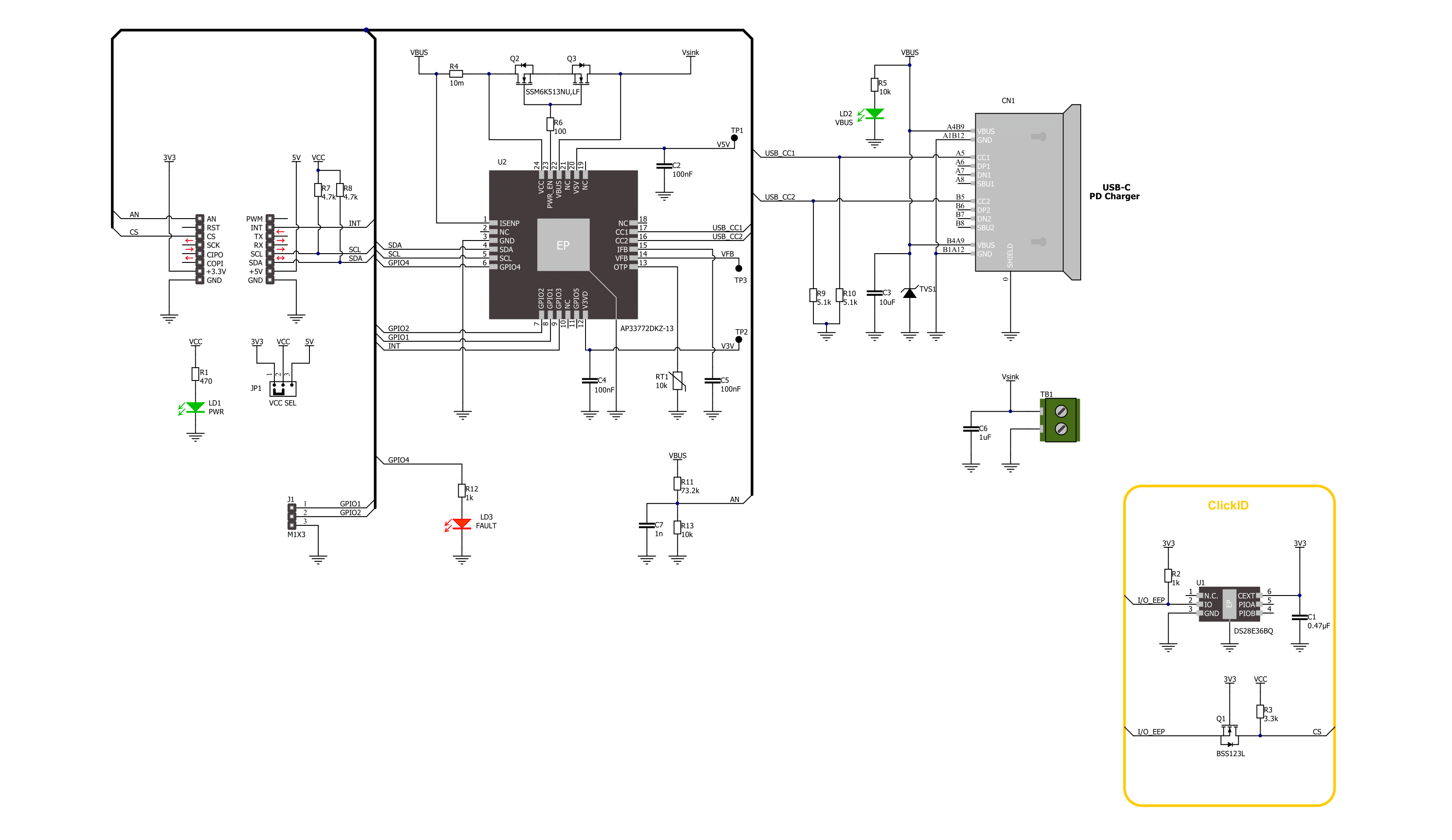 USB-C Sink 2 Click Schematic schematic