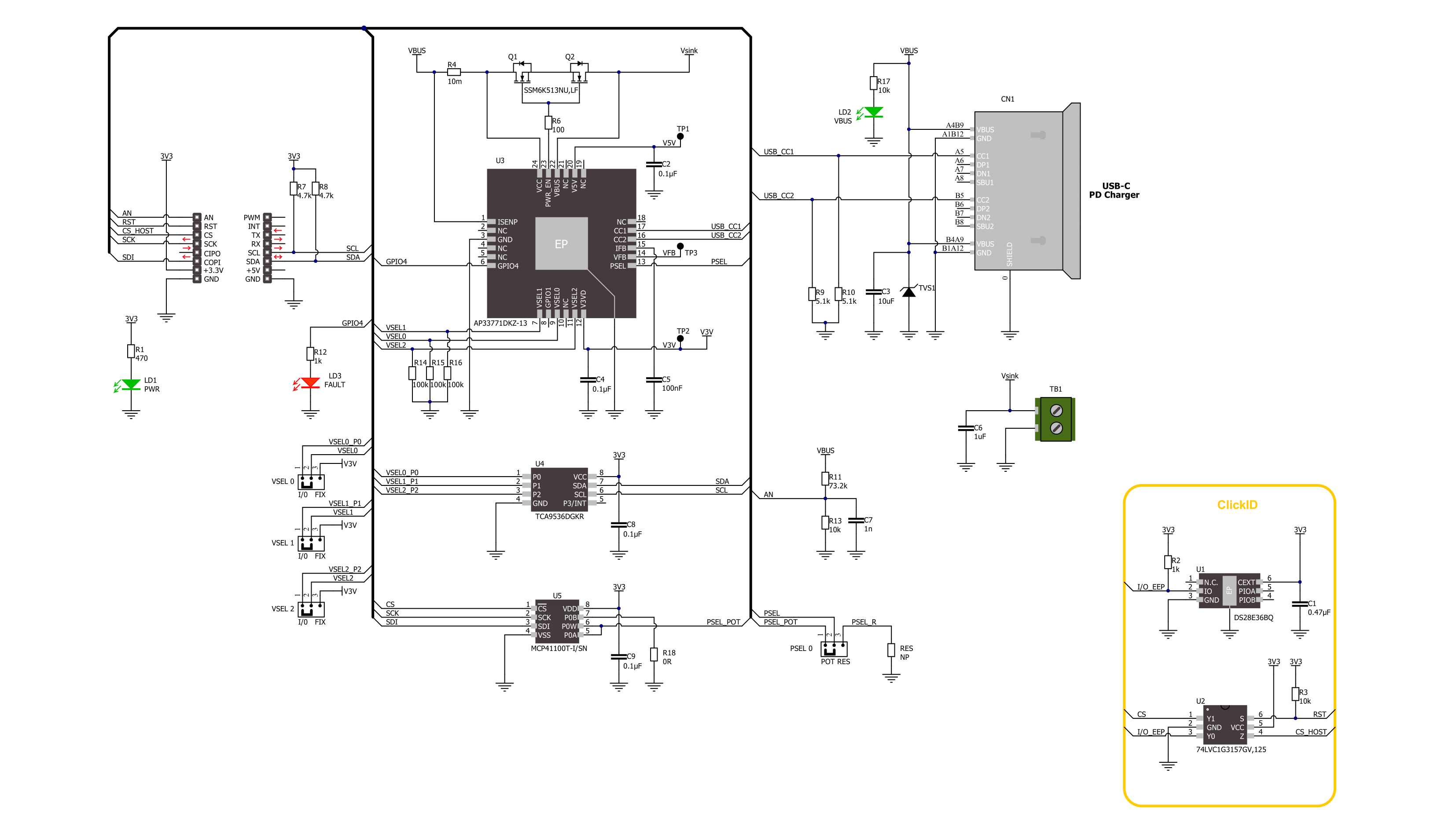 USB-C Sink 3 Click Schematic schematic