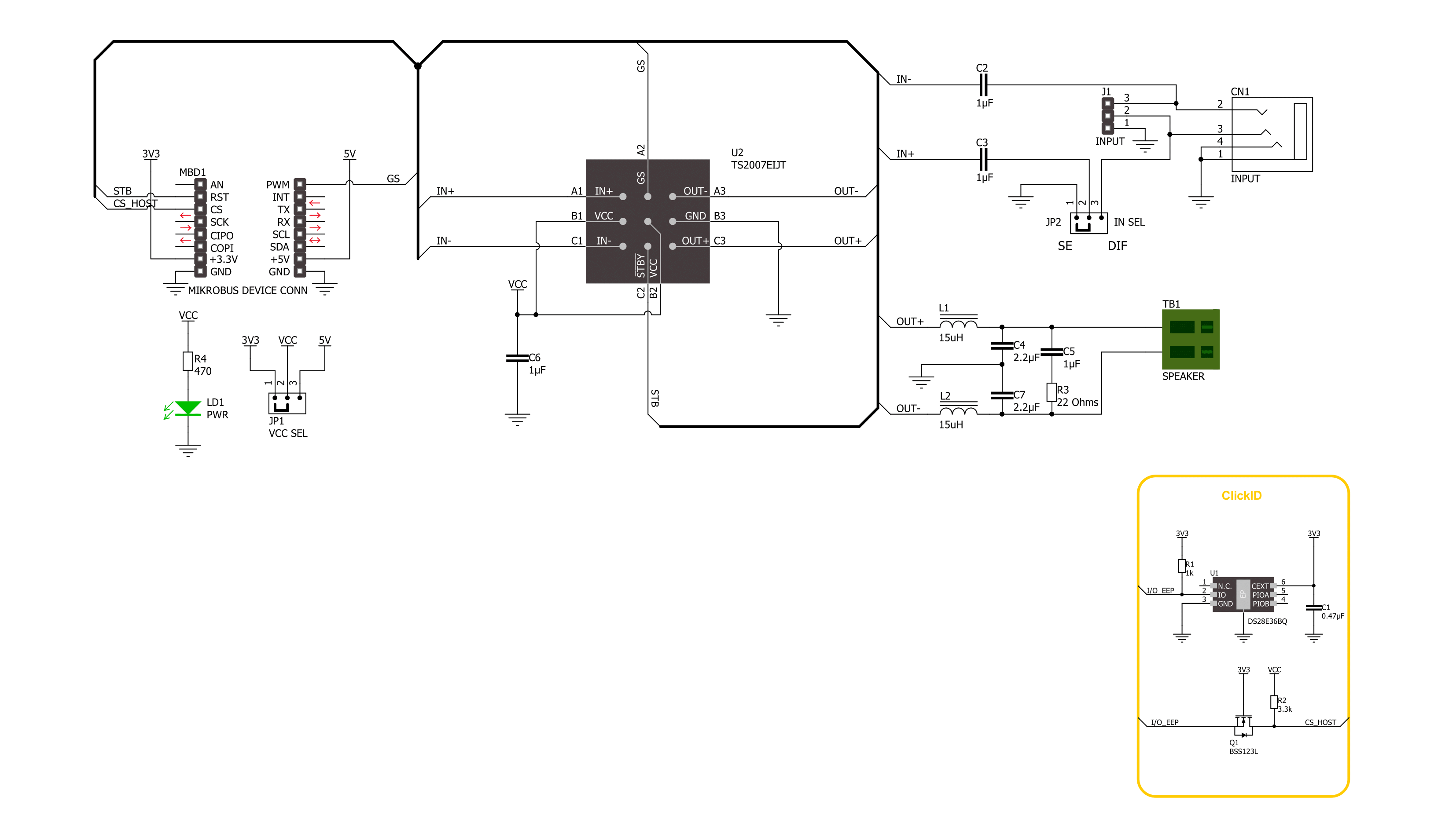 AudioAMP 12 Click Schematic schematic