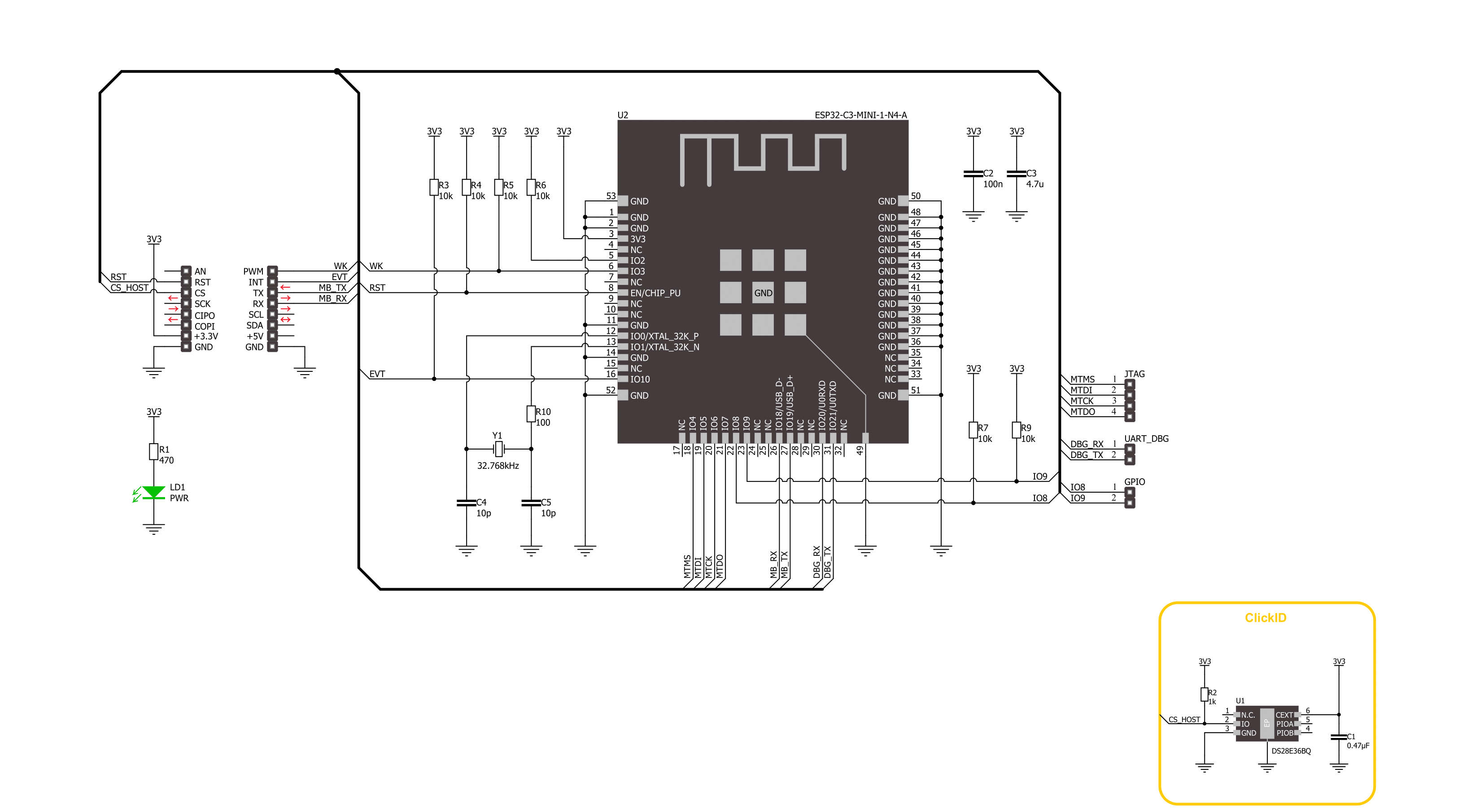 IoT ExpressLink Click Schematic schematic