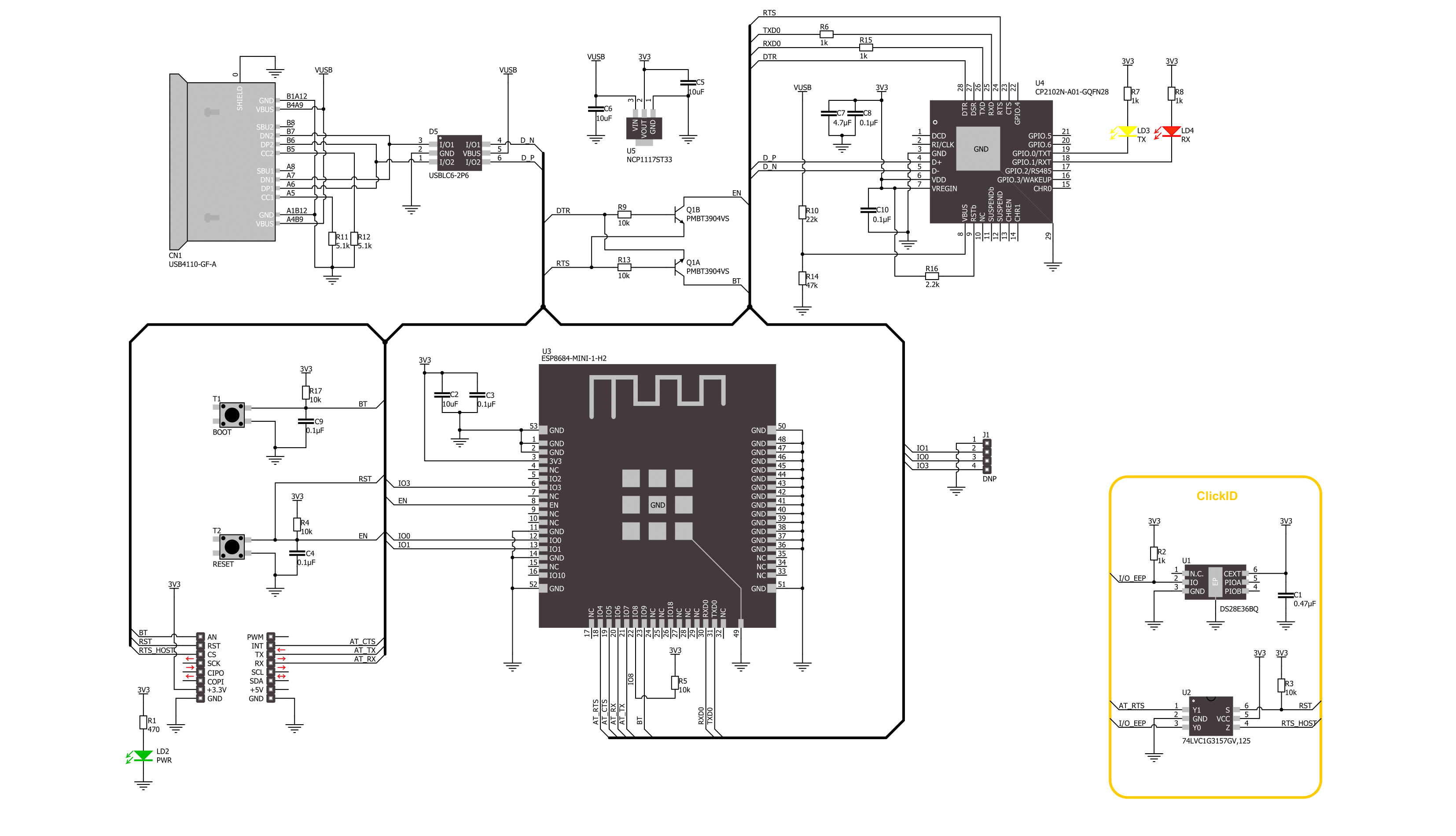 ESP8684 Click Schematic schematic