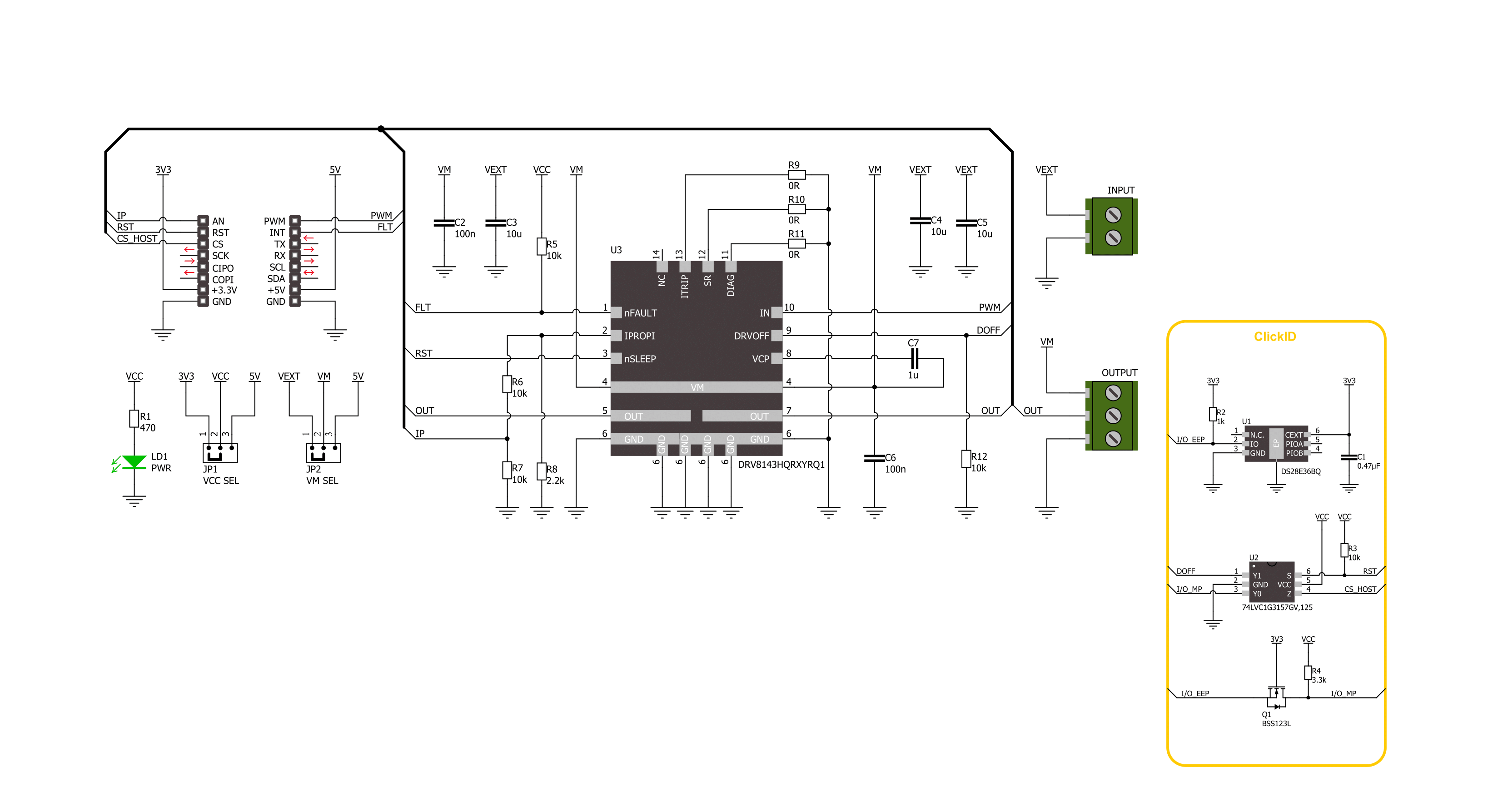 DC Motor 27 Click Schematic schematic