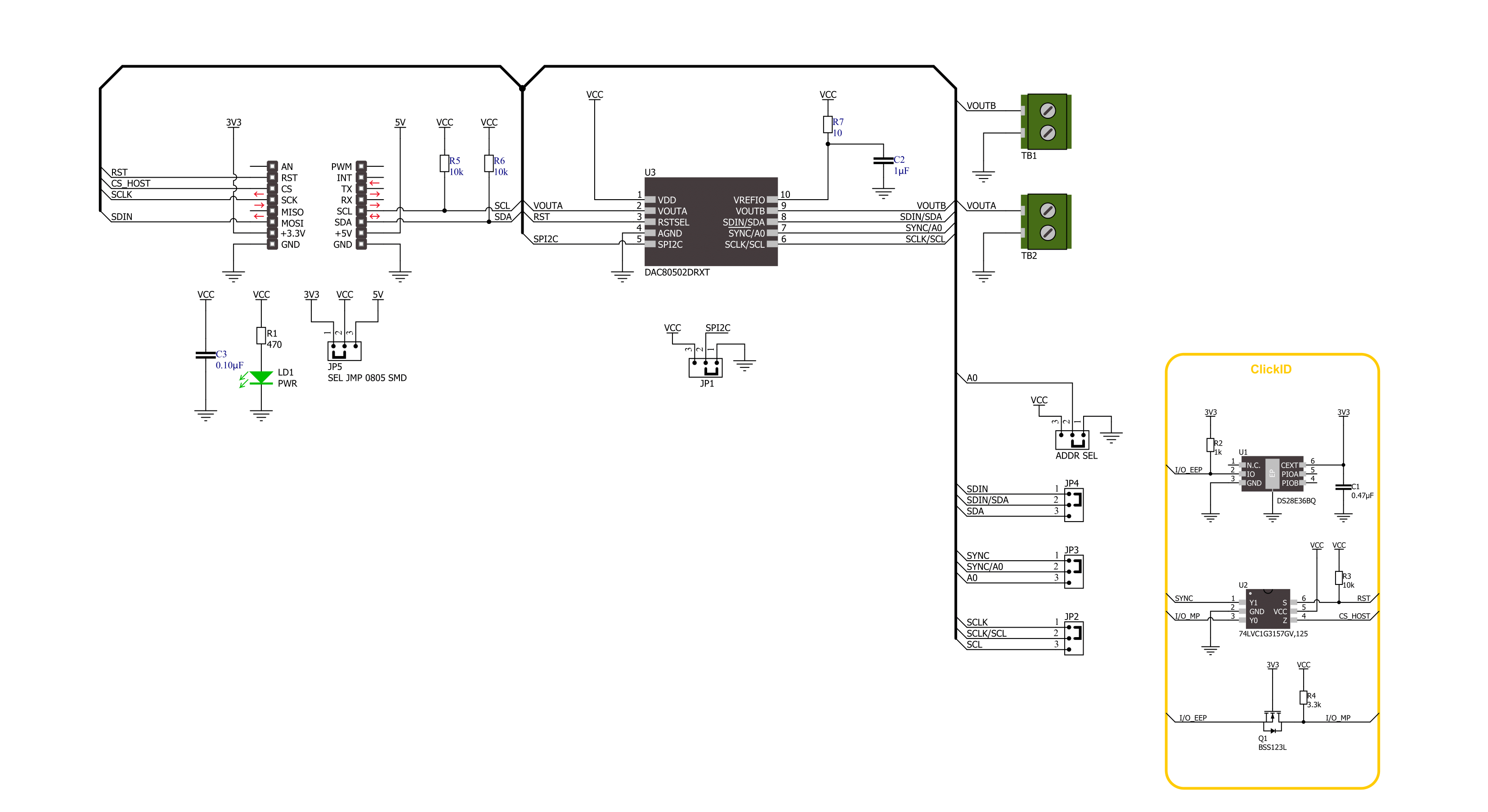 DAC 15 Click Schematic schematic