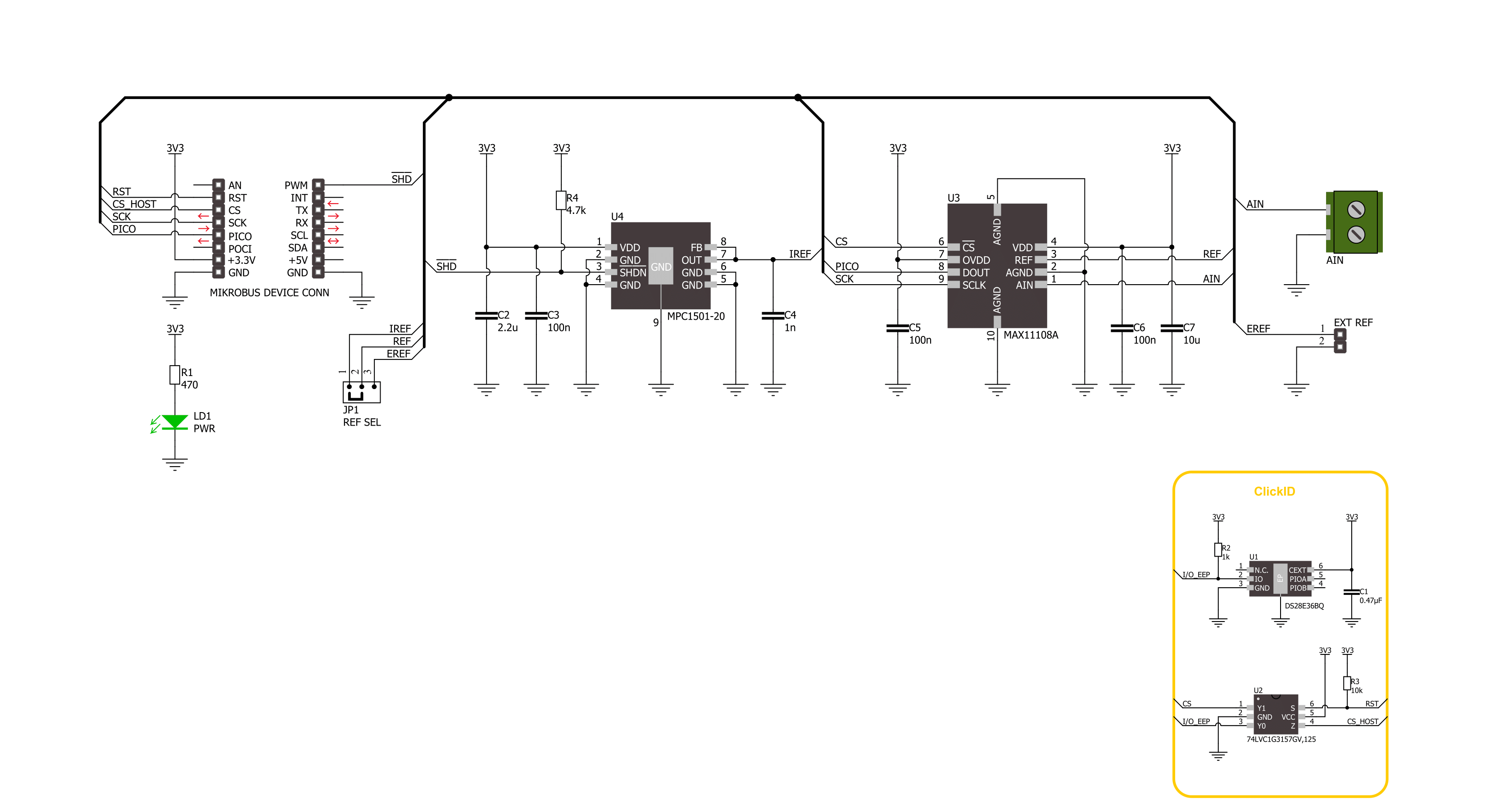 ADC 14 Click Schematic schematic
