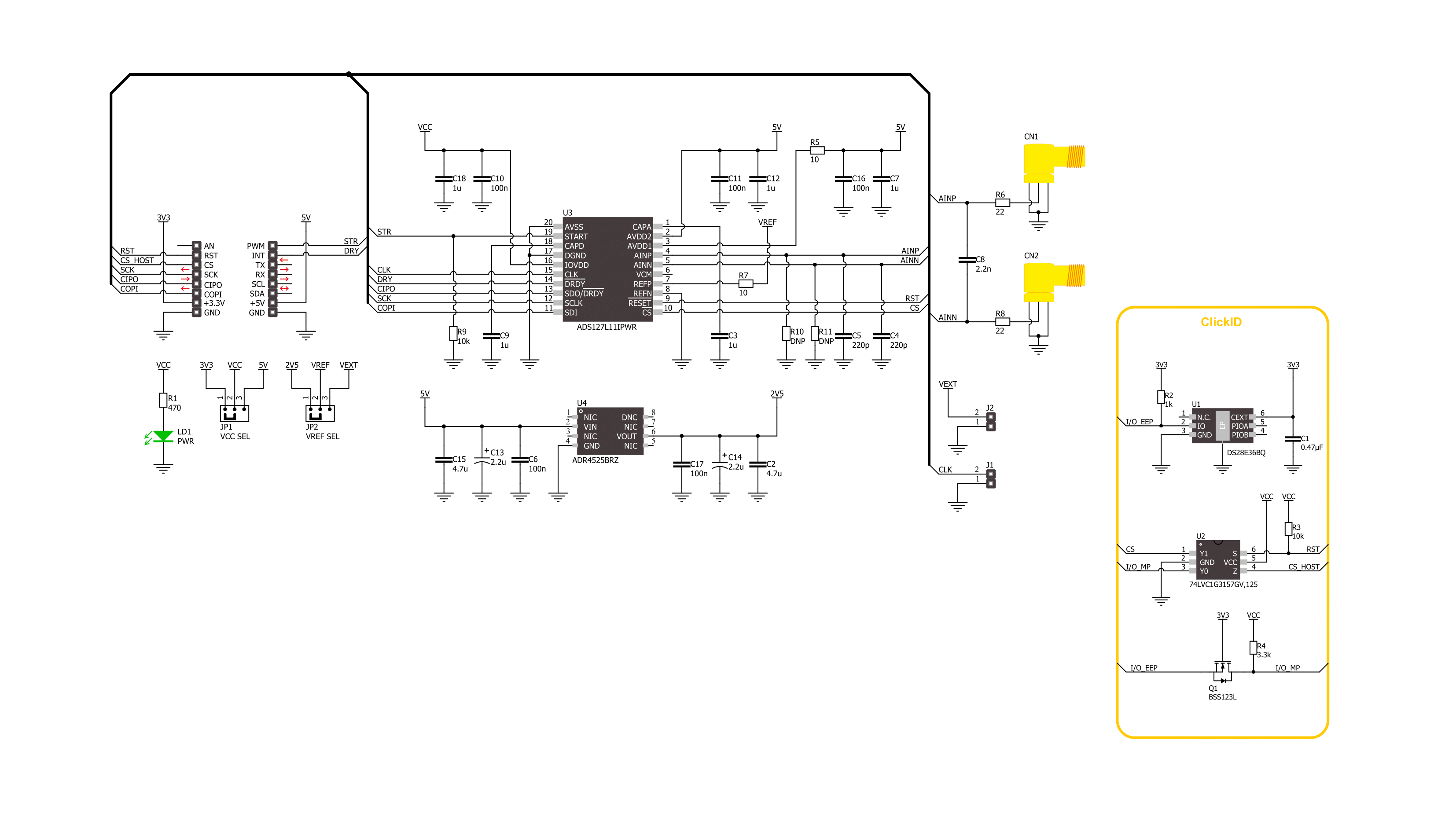 ADC 23 Click Schematic schematic