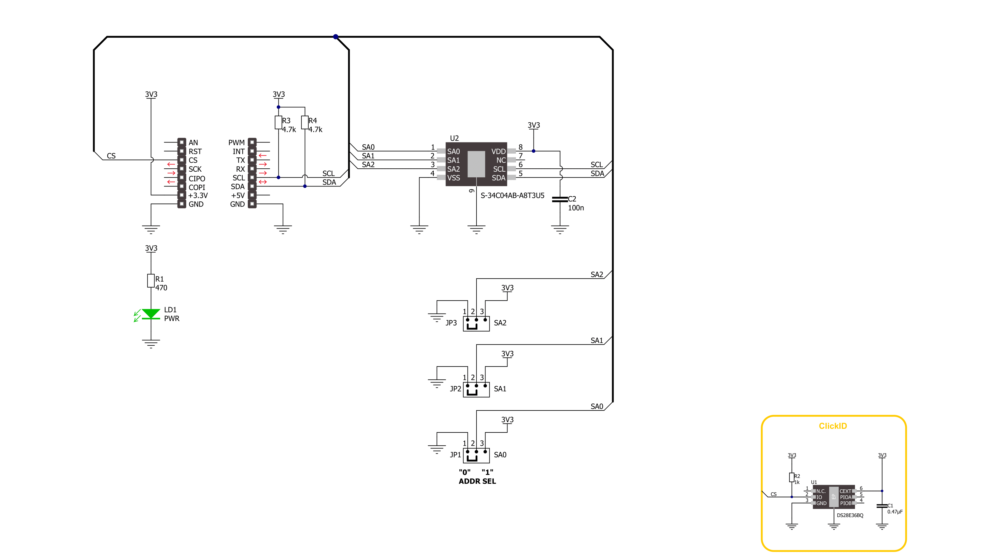 EEPROM 11 Click Schematic schematic