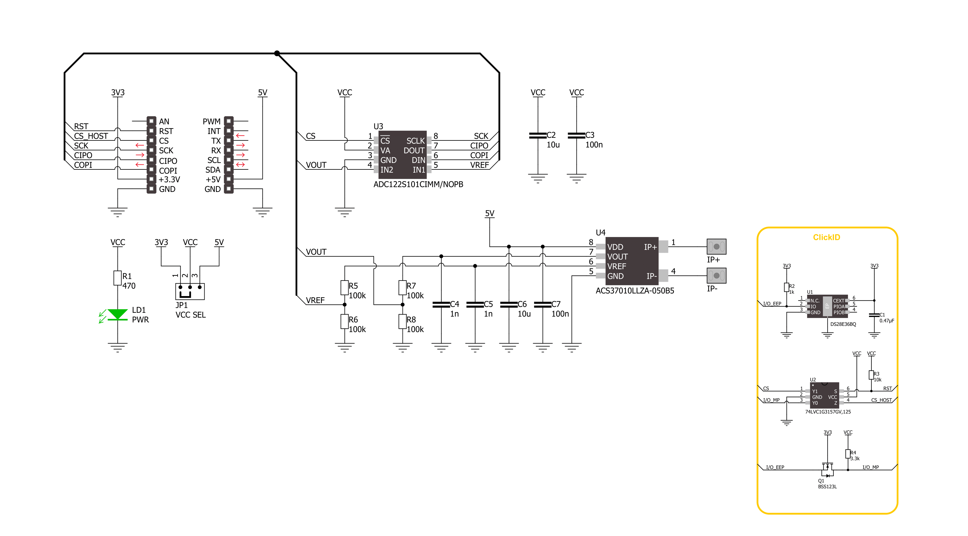 Hall Current 17 Click Schematic schematic