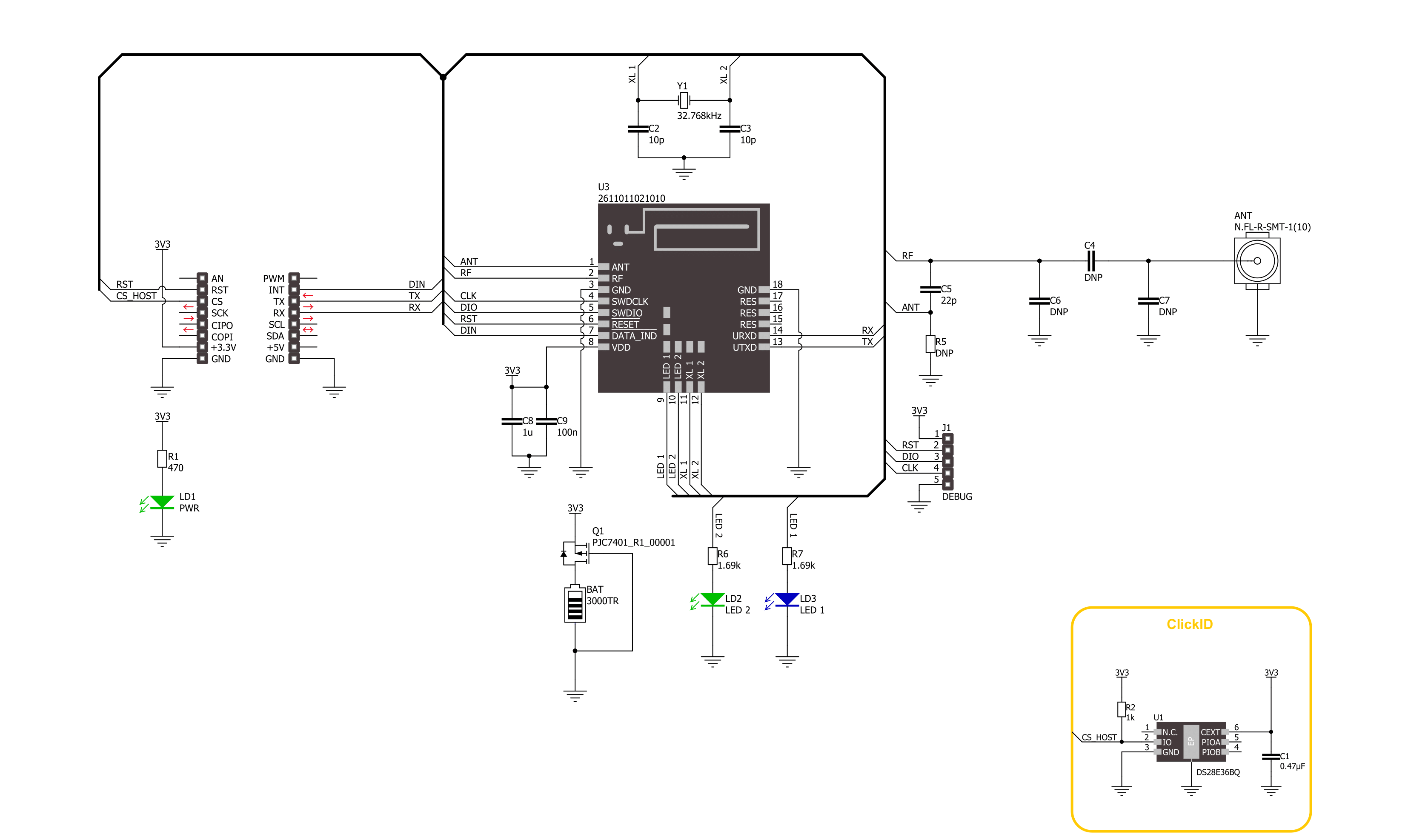 Wirepas Click Schematic schematic