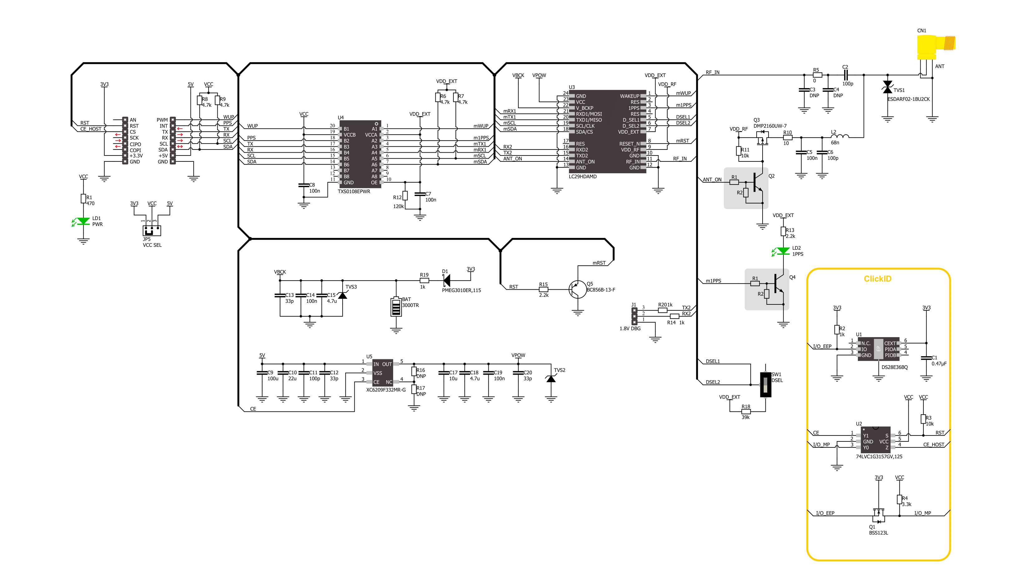 GNSS RTK 3 Click Schematic schematic