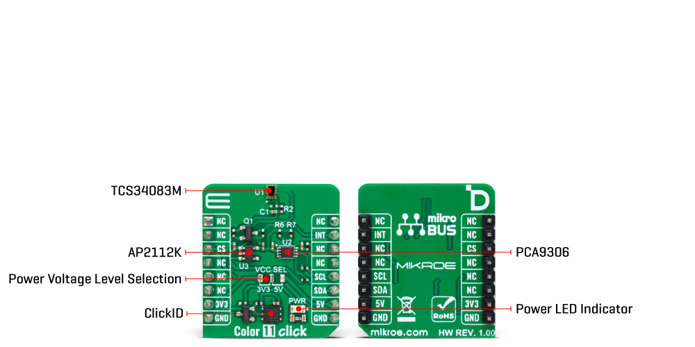 Color 11 Click hardware overview image