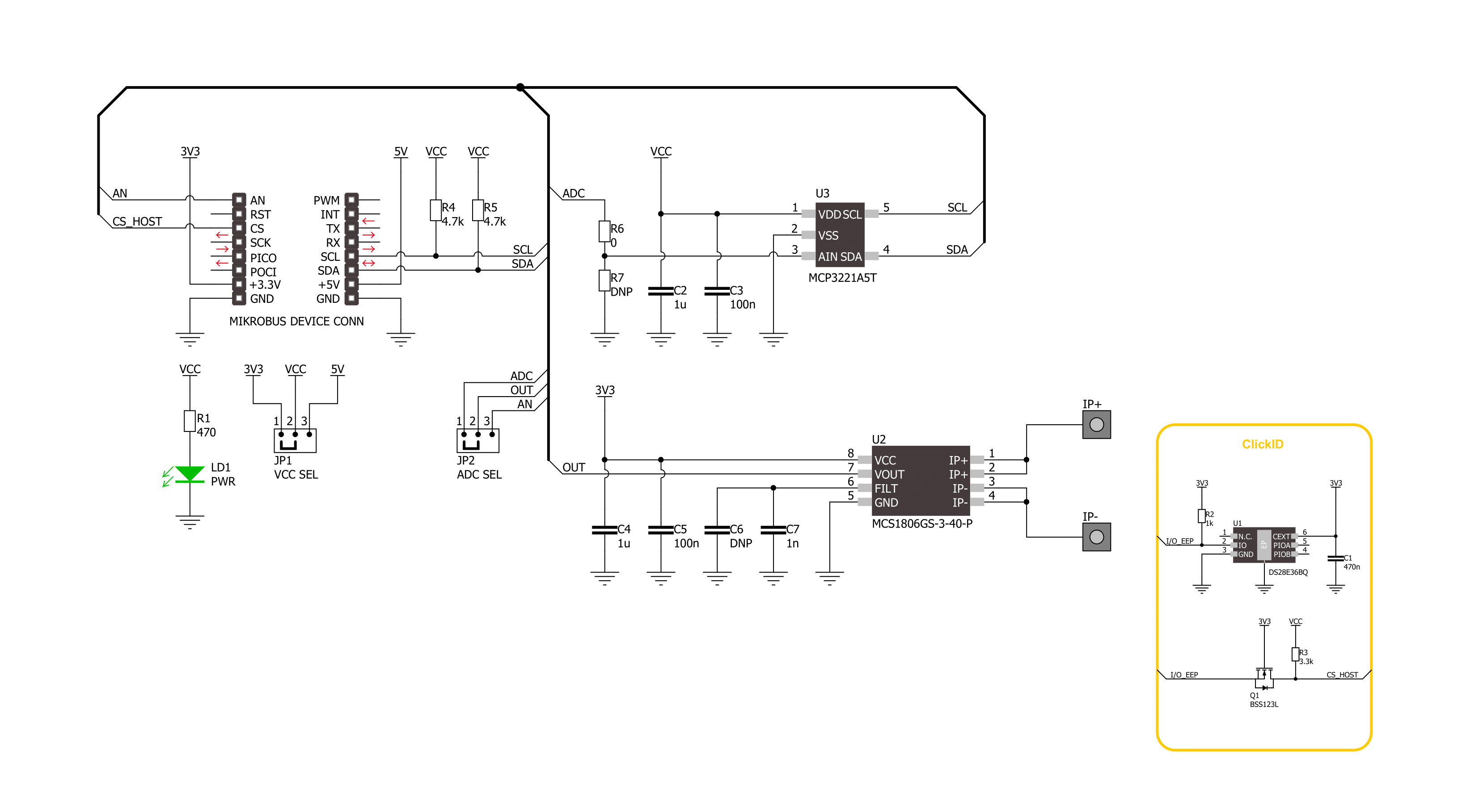 Hall Current 18 Click Schematic schematic