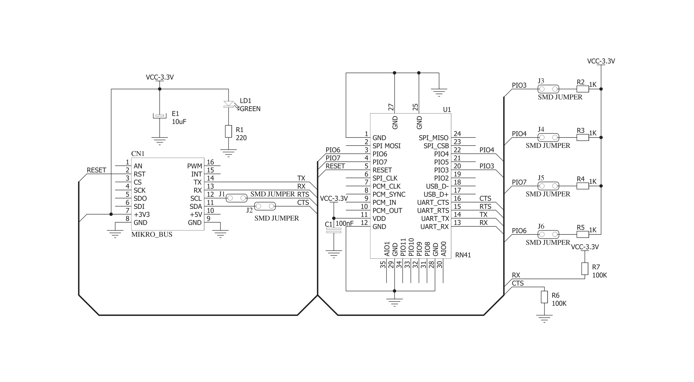 Bluetooth Click Schematic schematic