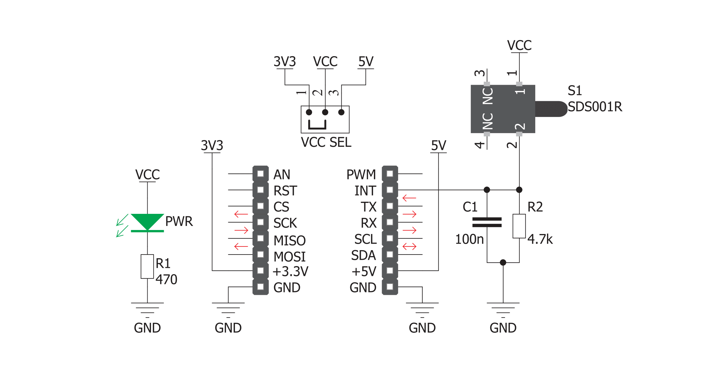 Tamper Click Schematic schematic