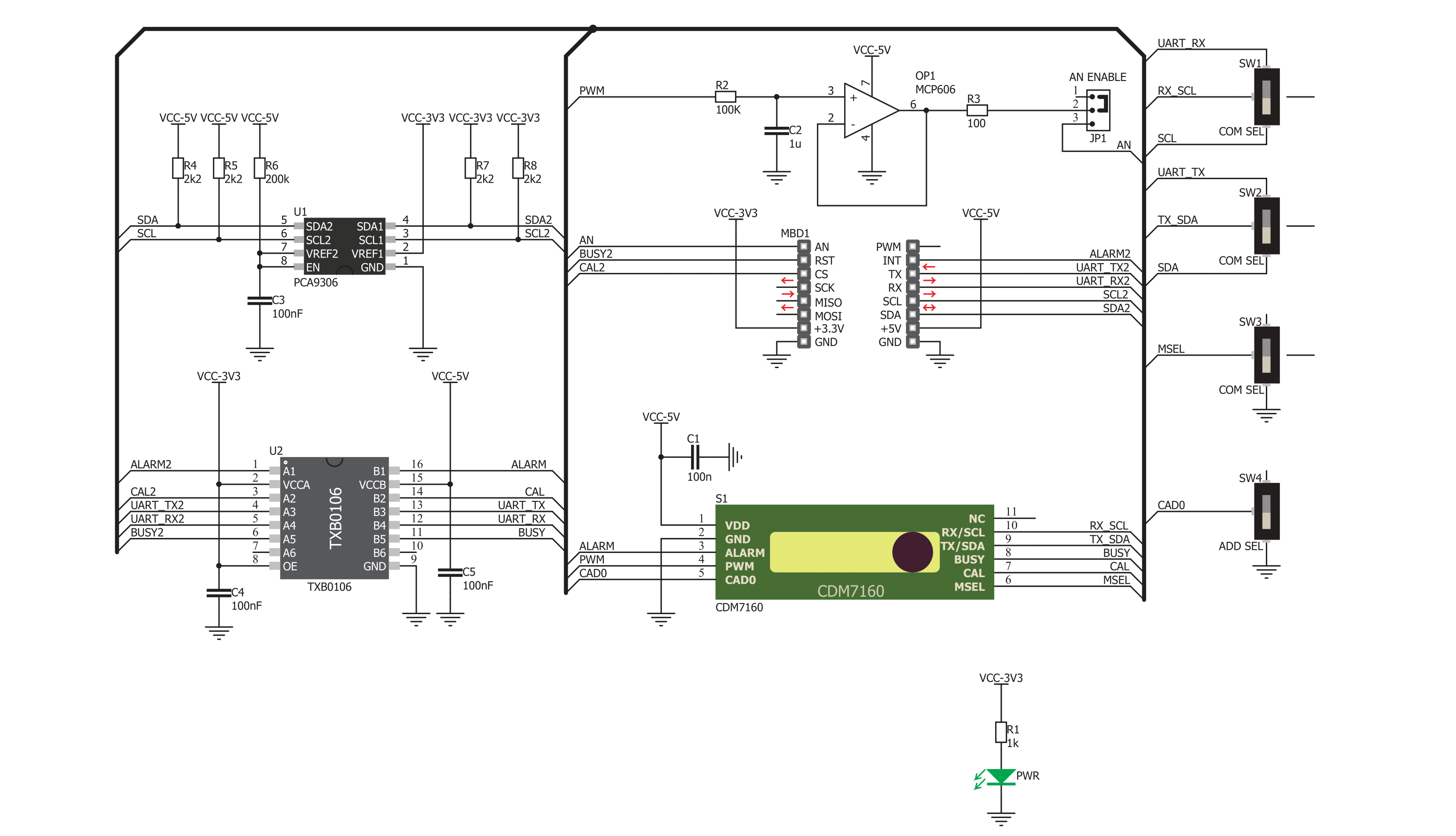 NDIR CO2 Click Schematic schematic