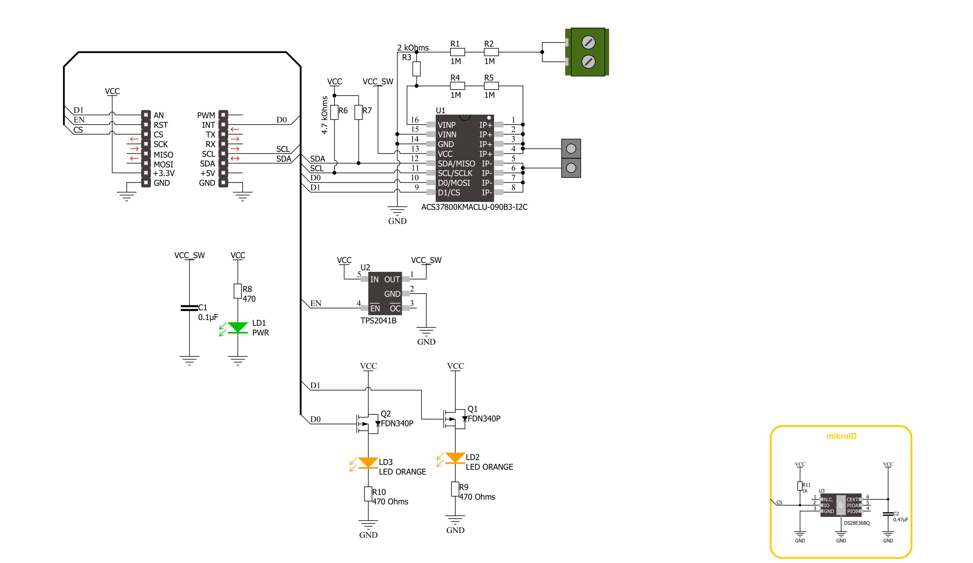 PWR Meter 3 Click Schematic schematic