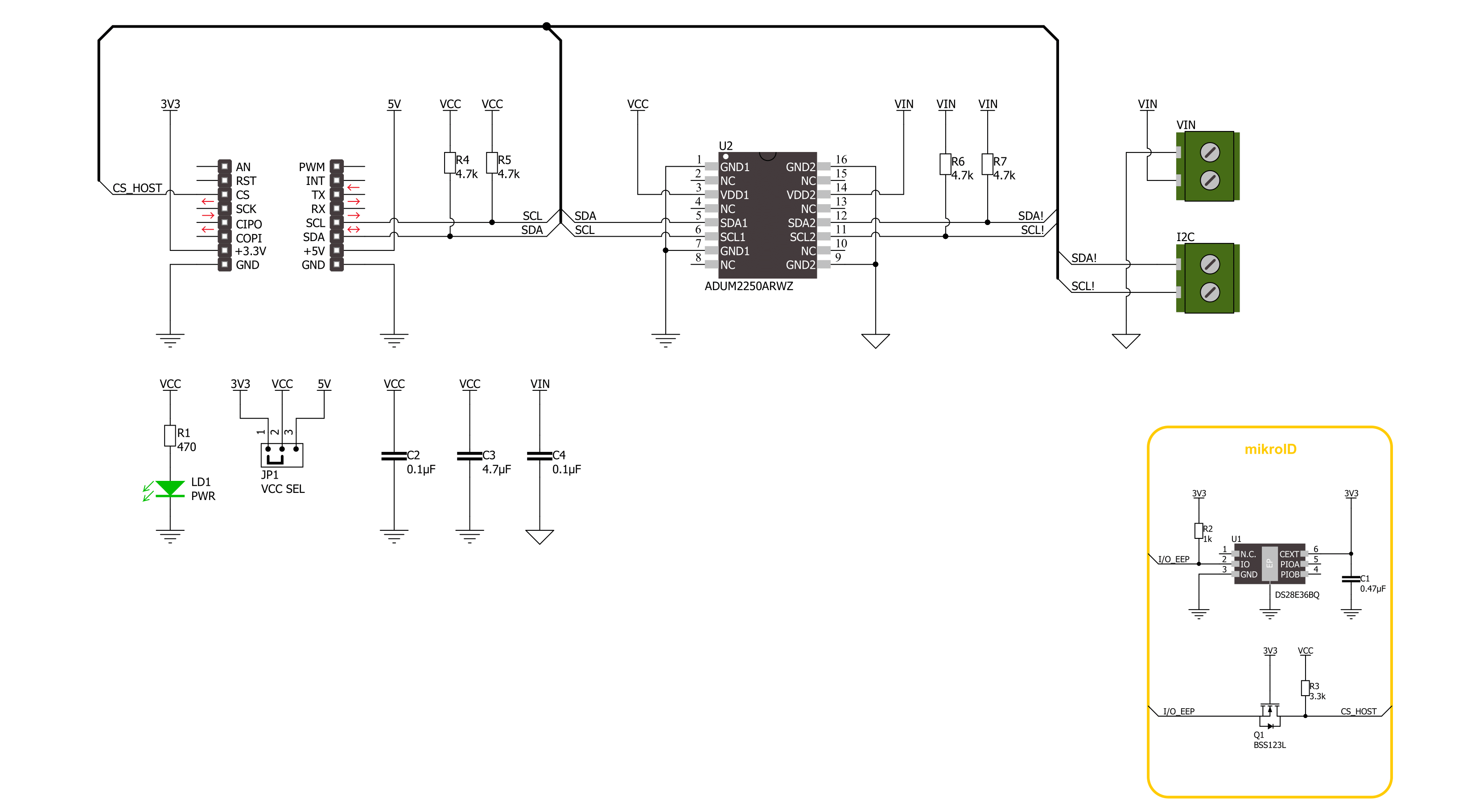 I2C Isolator 6 Click Schematic schematic