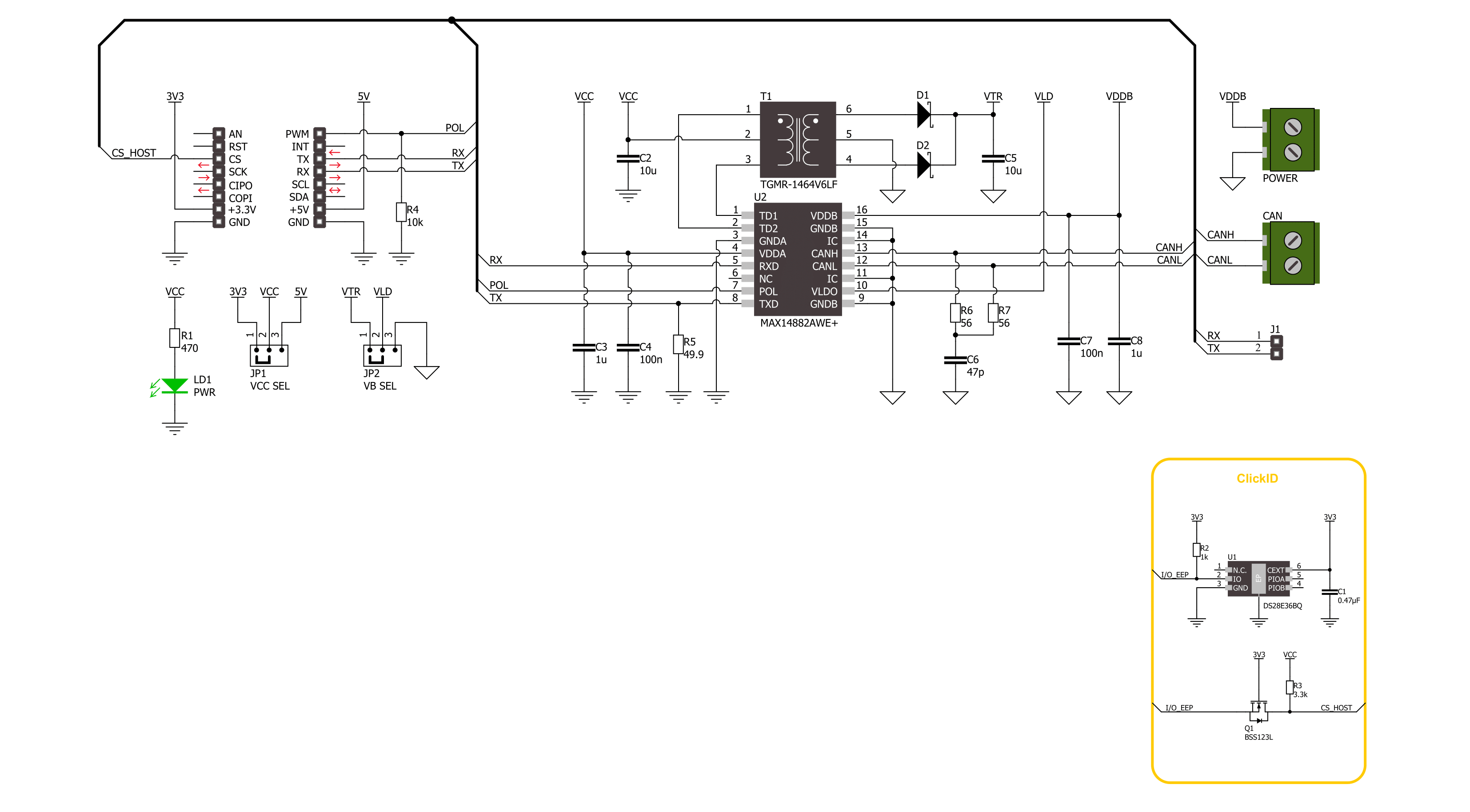 CAN Isolator 3 Click Schematic schematic