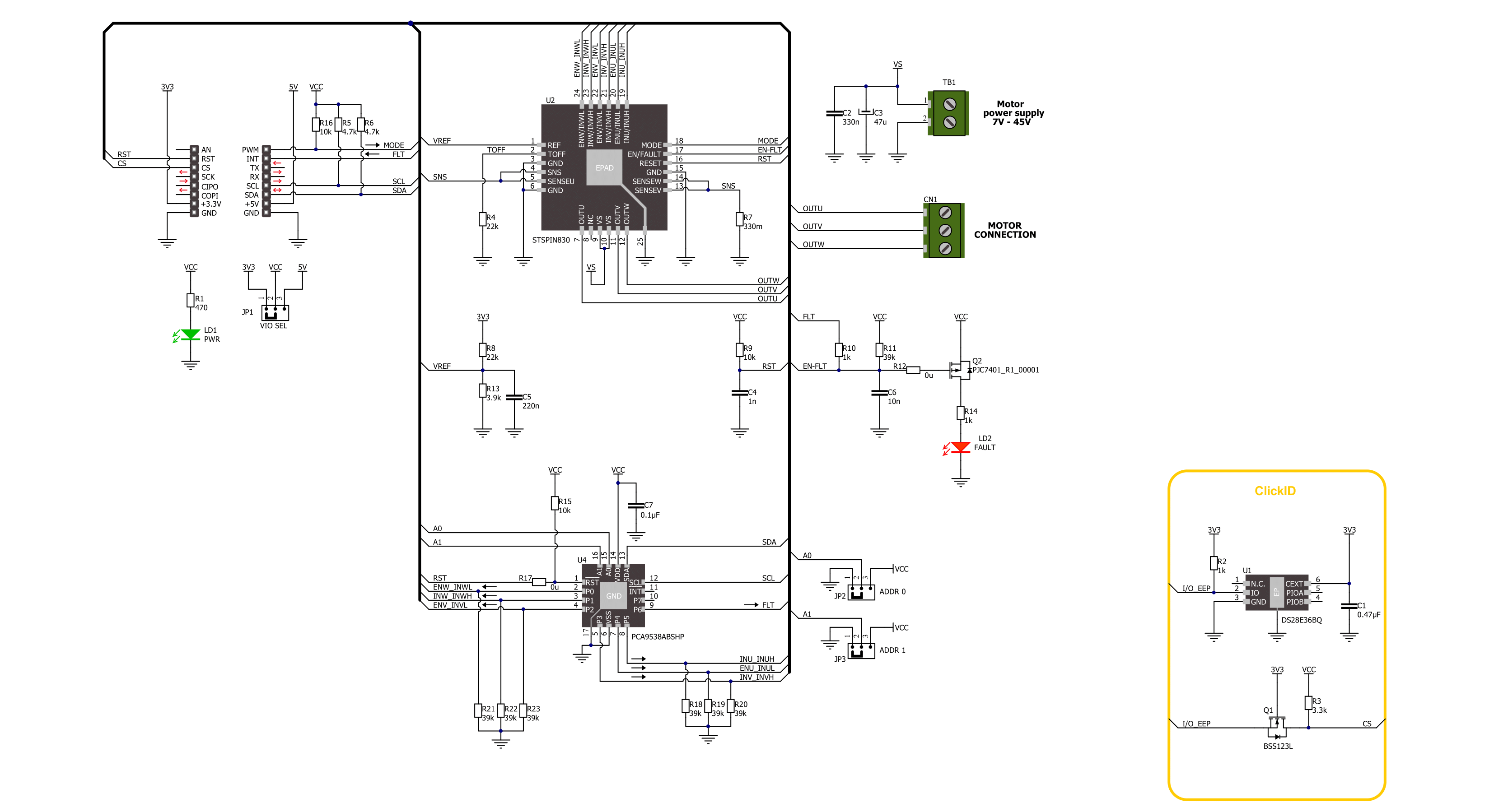 Brushless 13 Click Schematic schematic