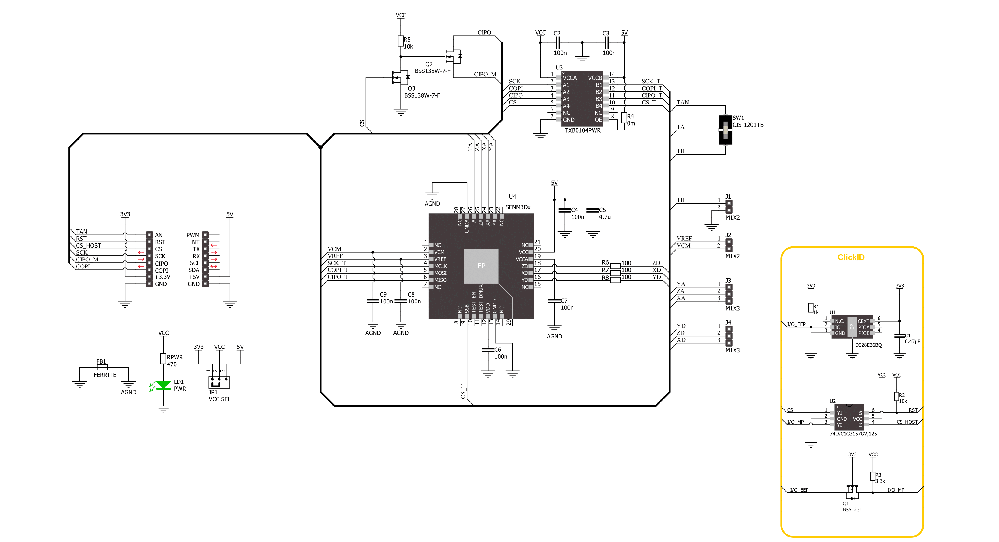 3D Hall 4 Click Schematic schematic