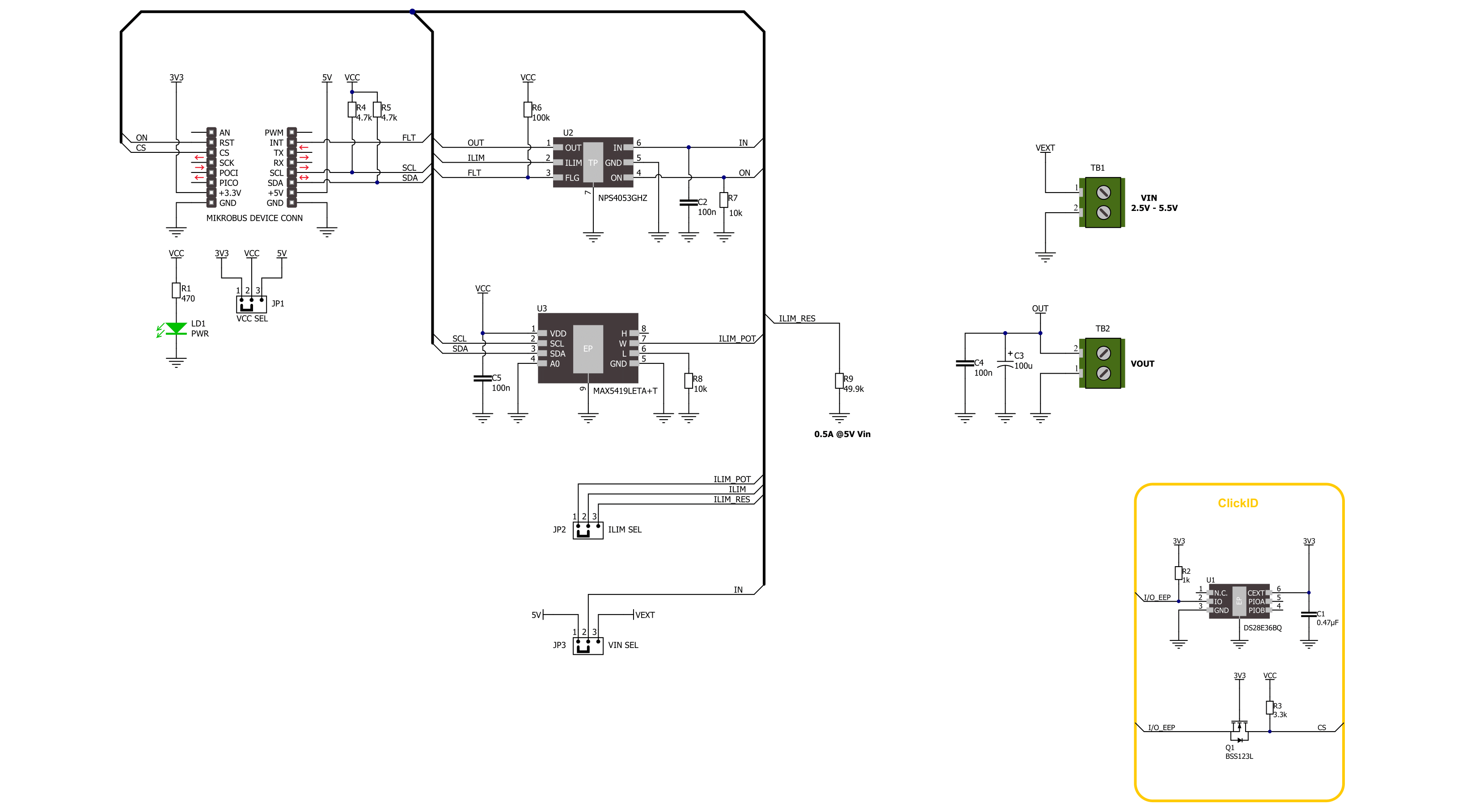 Current Limit 9 Click Schematic schematic