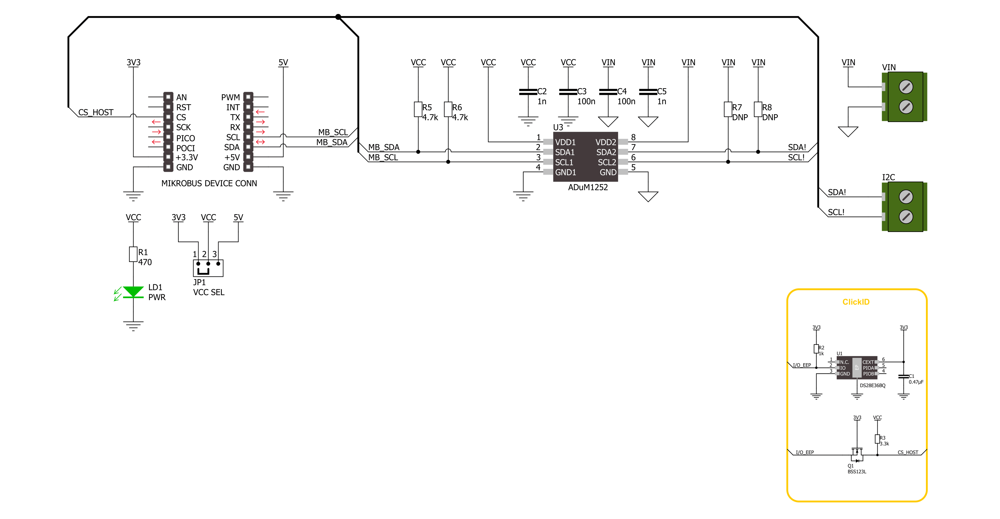 I2C Isolator 7 Click Schematic schematic