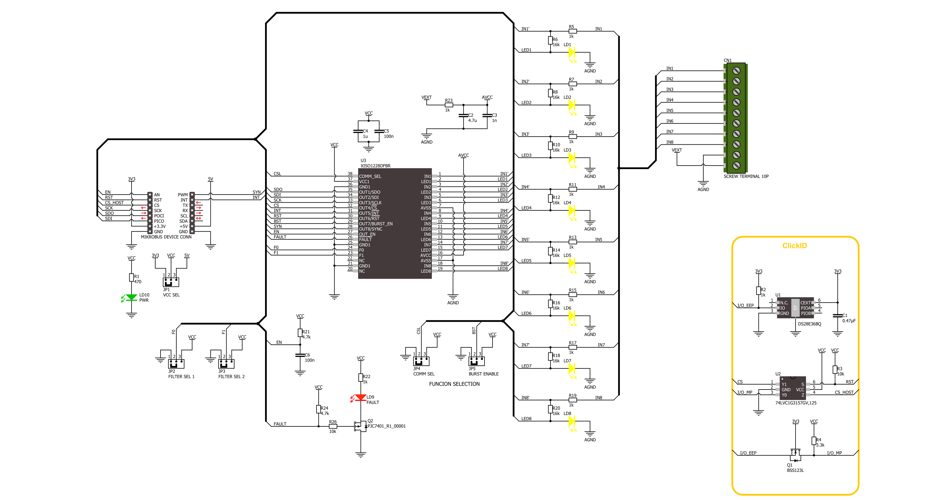 DIGI Isolator 2 Click Schematic schematic