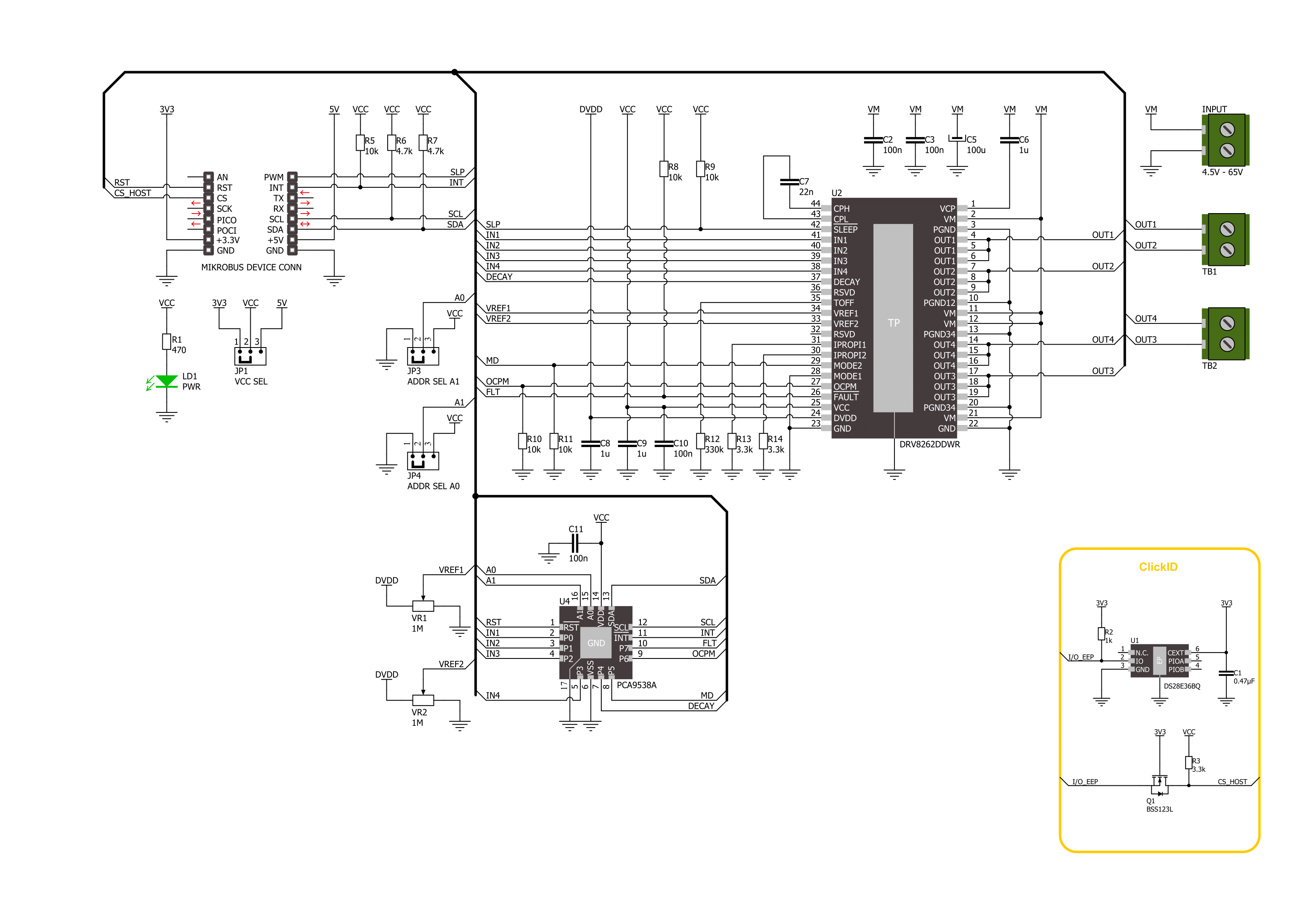 H-Bridge 16 Click Schematic schematic