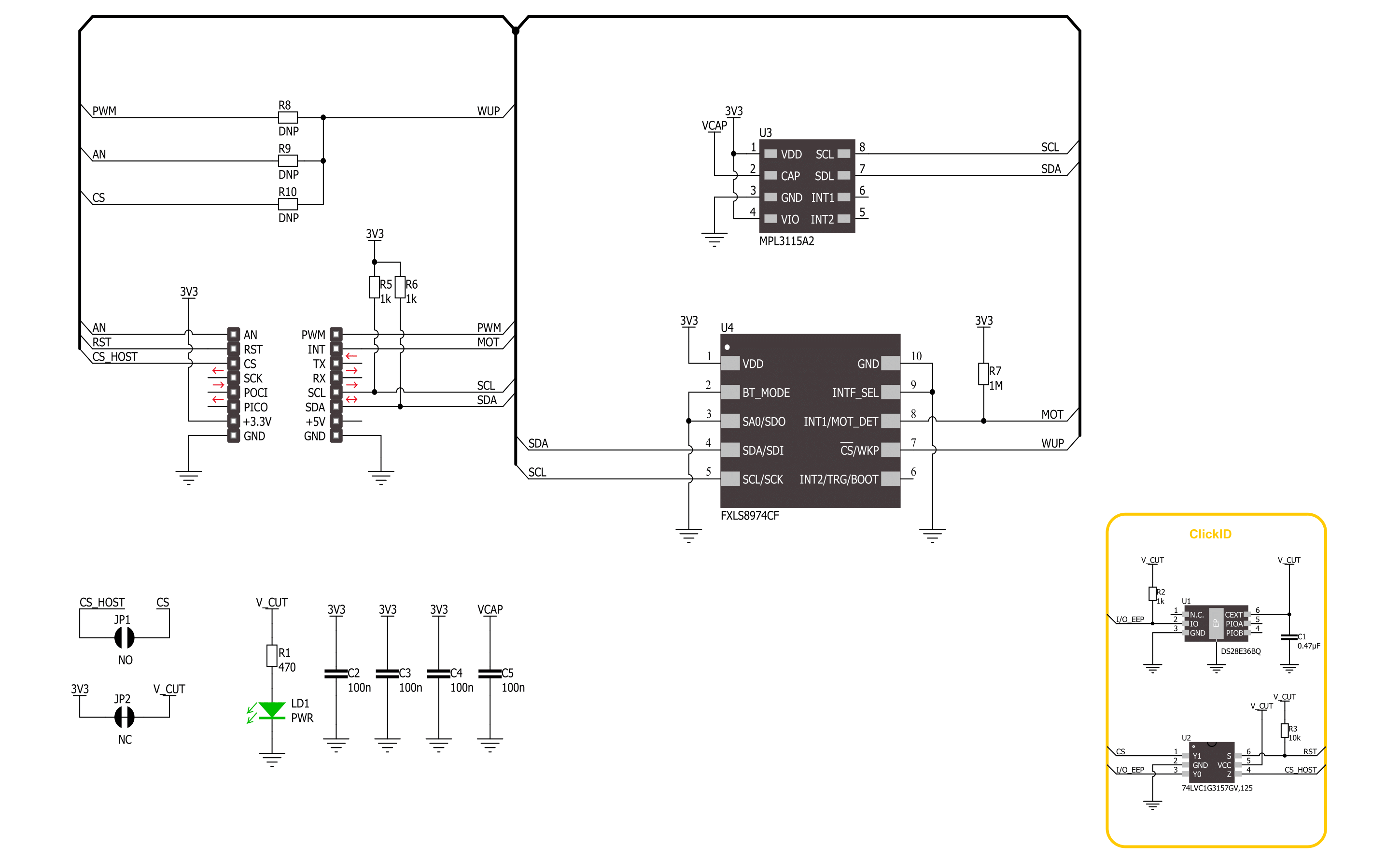 Accel&Pressure Click Schematic schematic