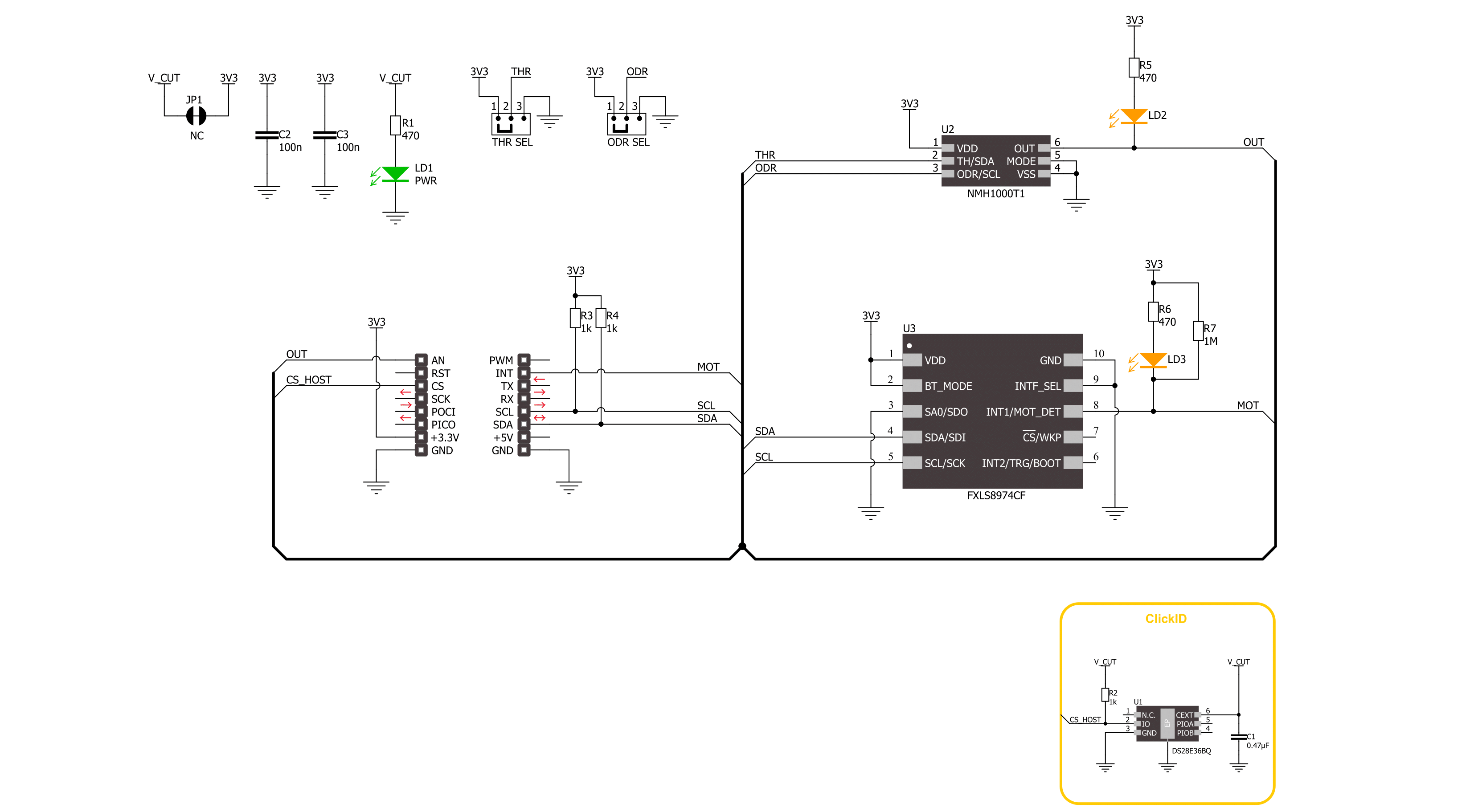 Mag&Accel Click Schematic schematic