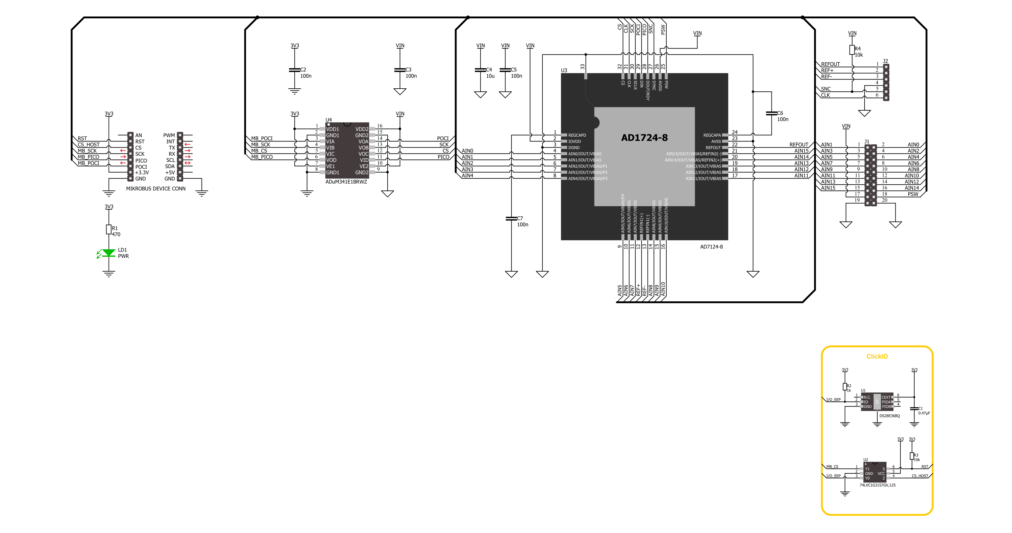 ISO ADC 6 Click Schematic schematic