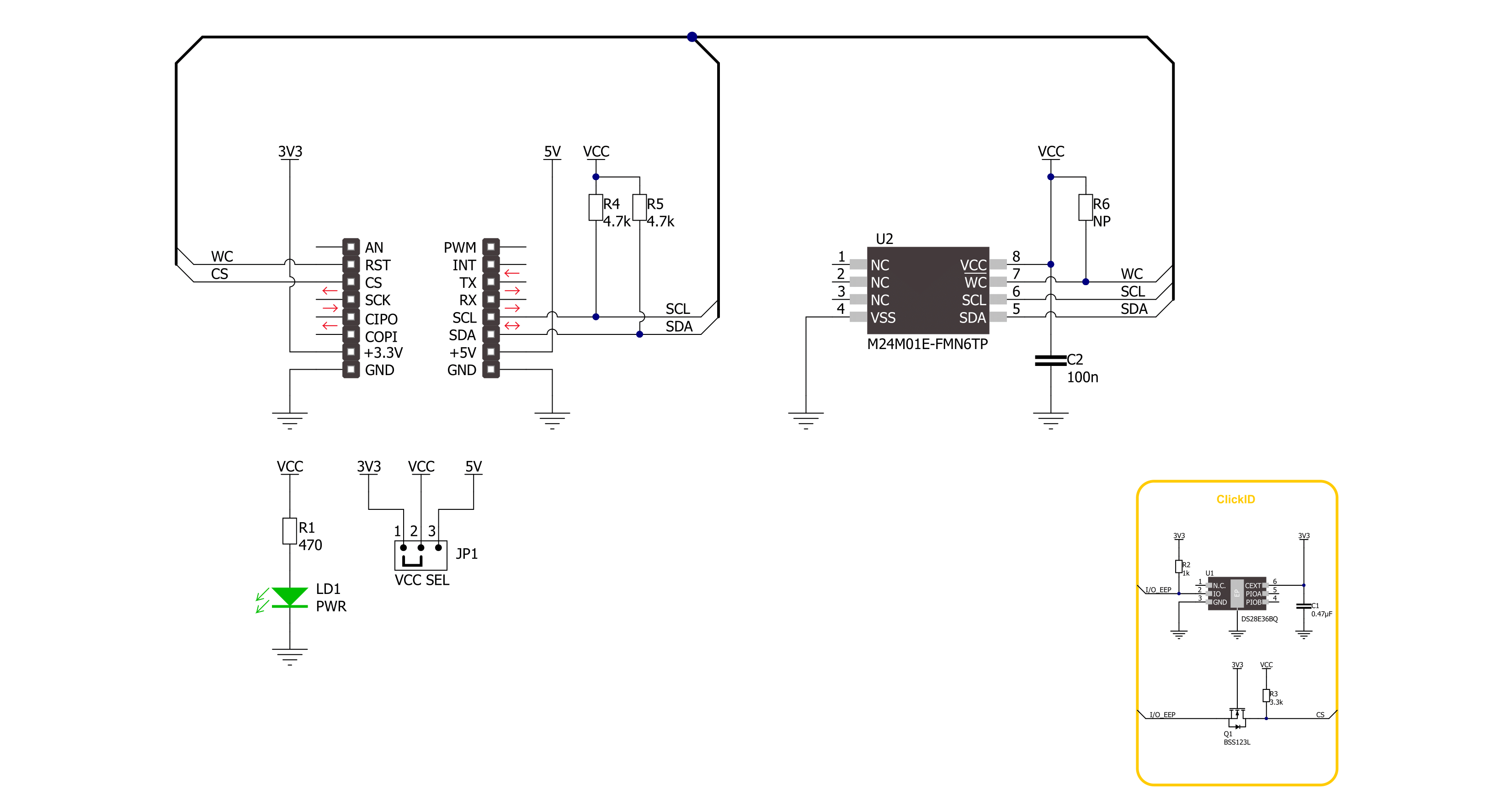 EEPROM 13 Click Schematic schematic