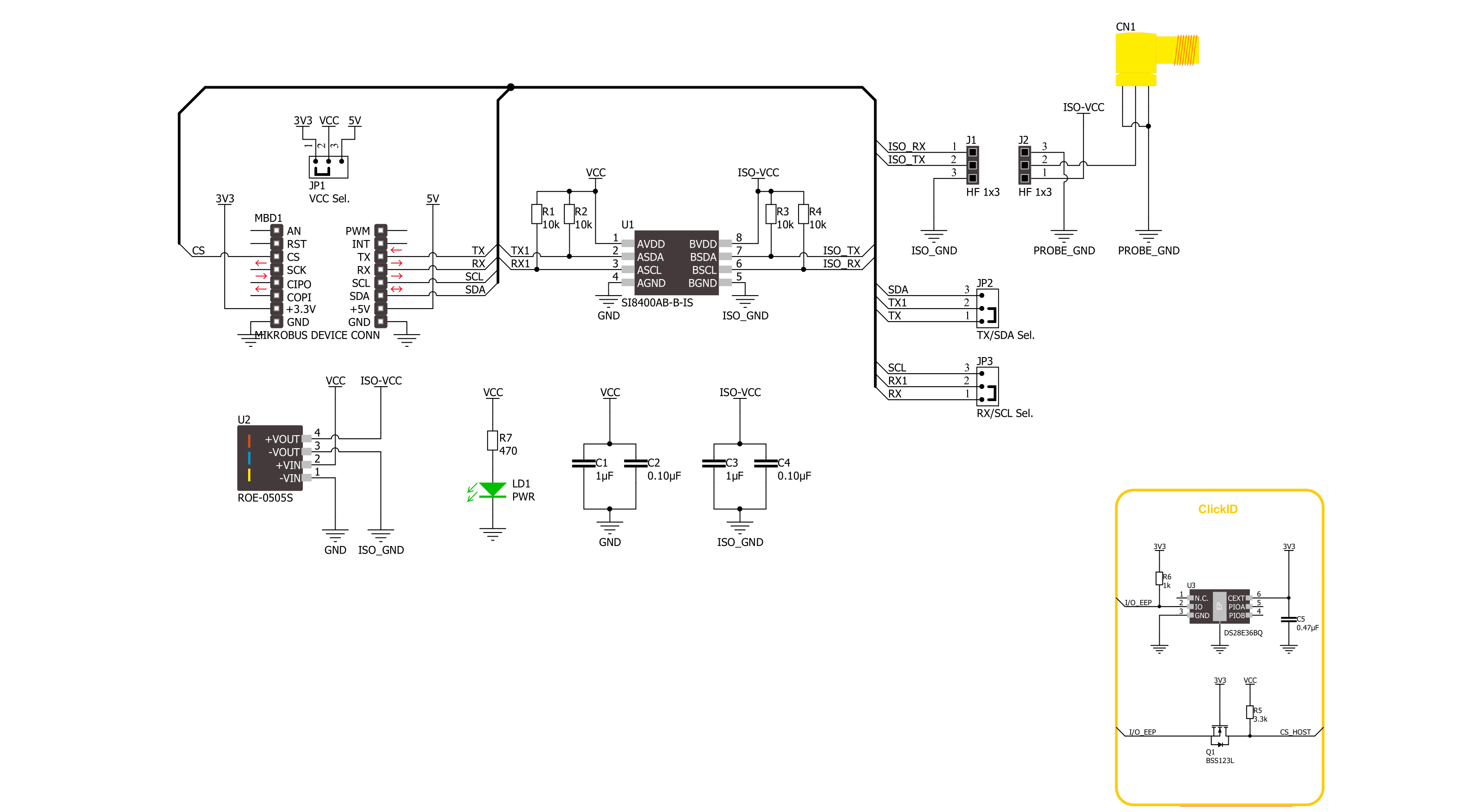 EZO Carrier Click - RTD Schematic schematic