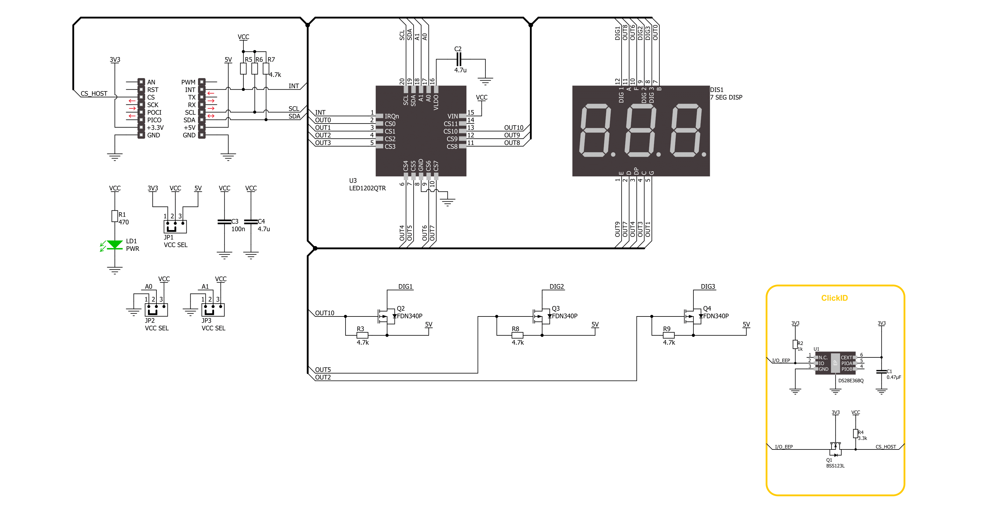 7-SEG 2 Click Schematic schematic