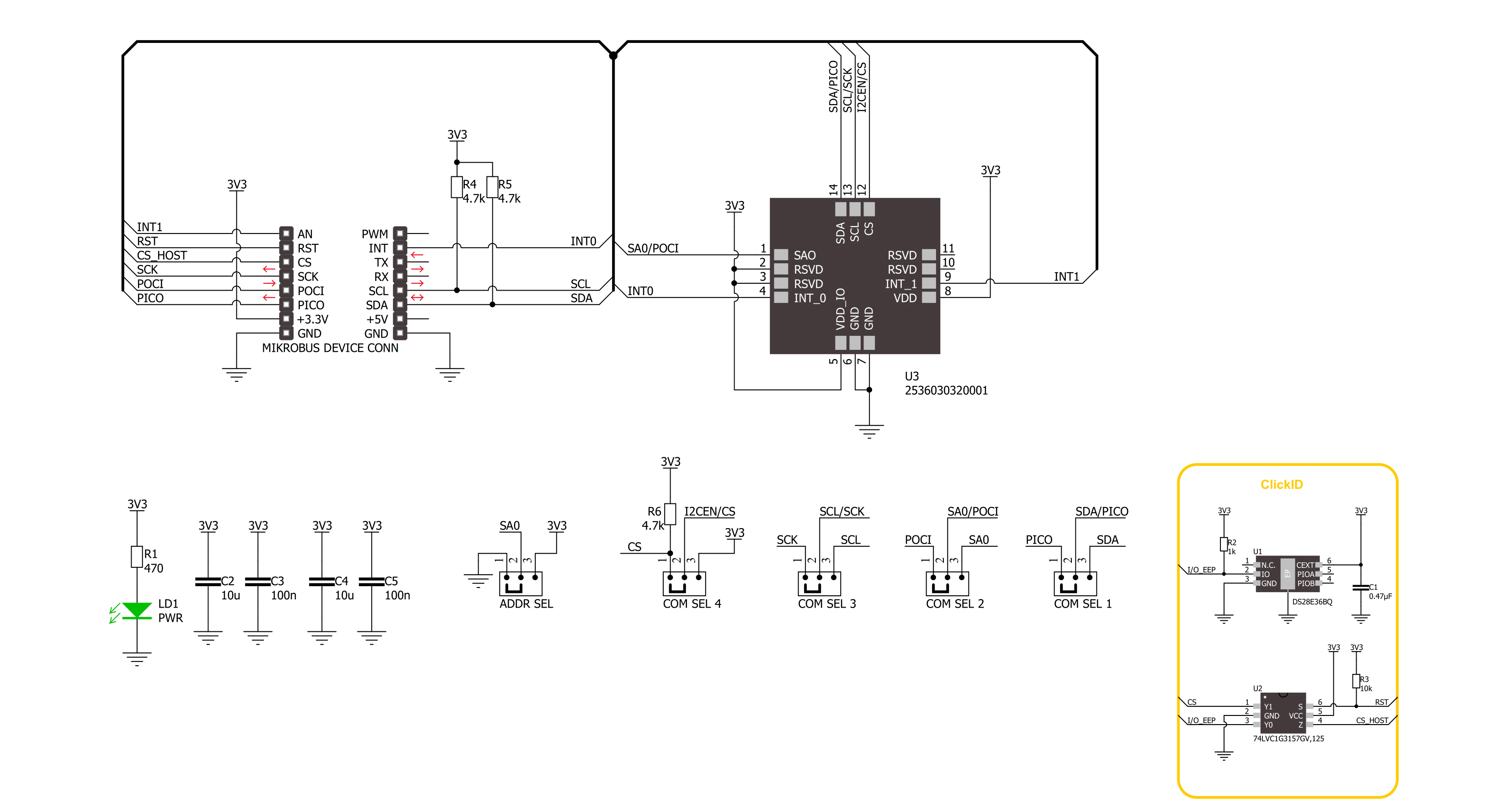 6DOF IMU 21 Click Schematic schematic