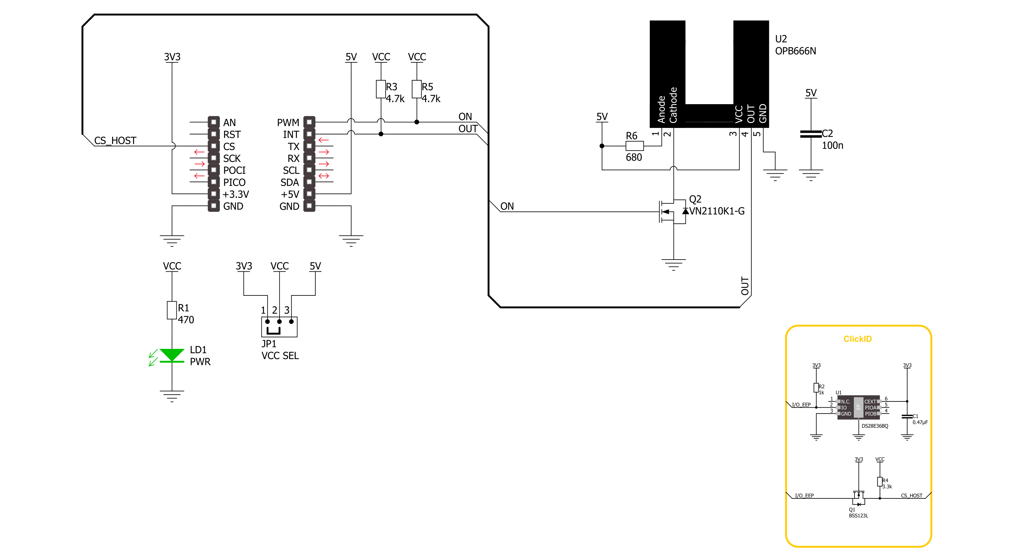 Opto Encoder 5 Click Schematic schematic