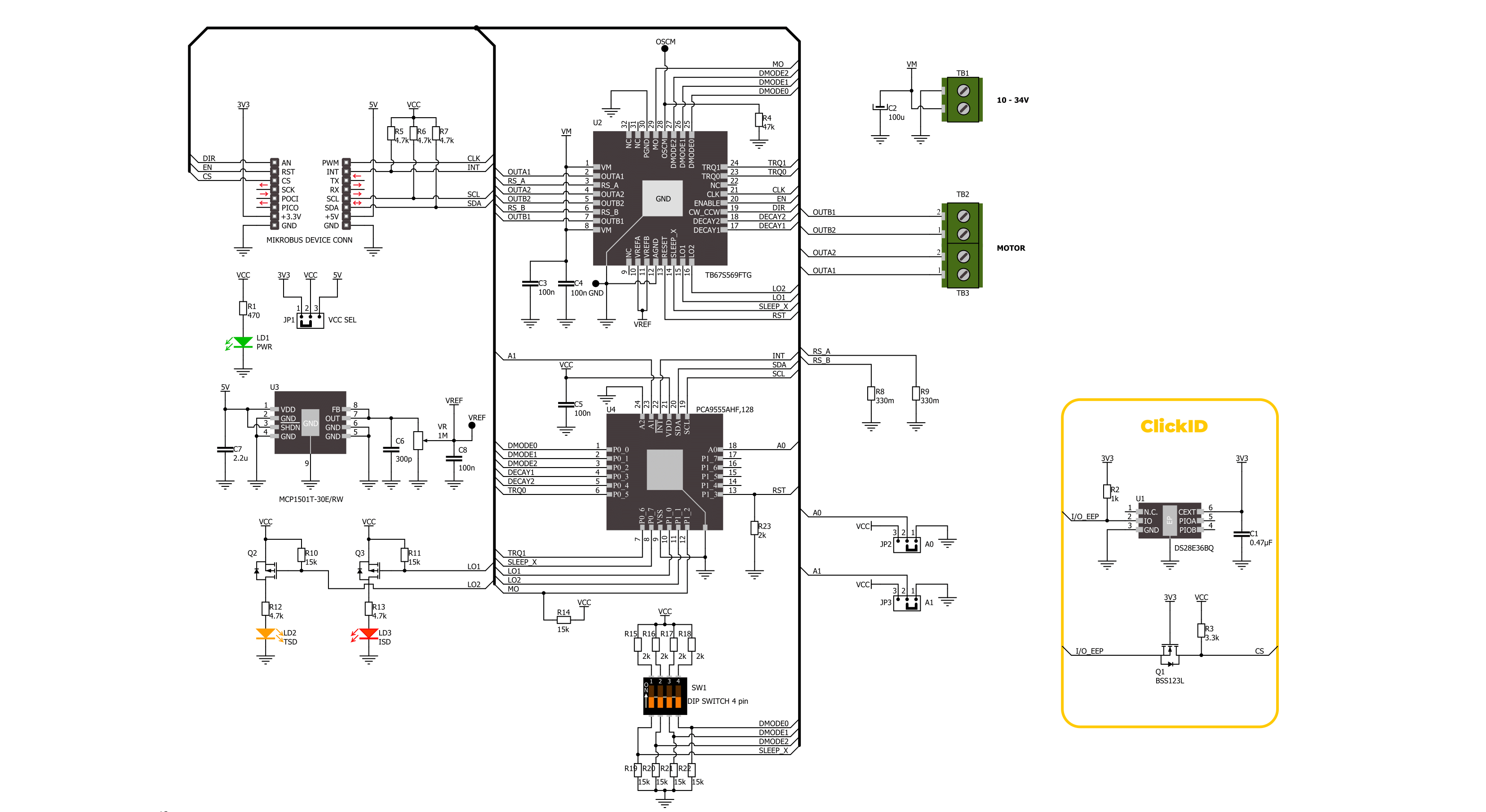 Stepper 23 Click Schematic schematic