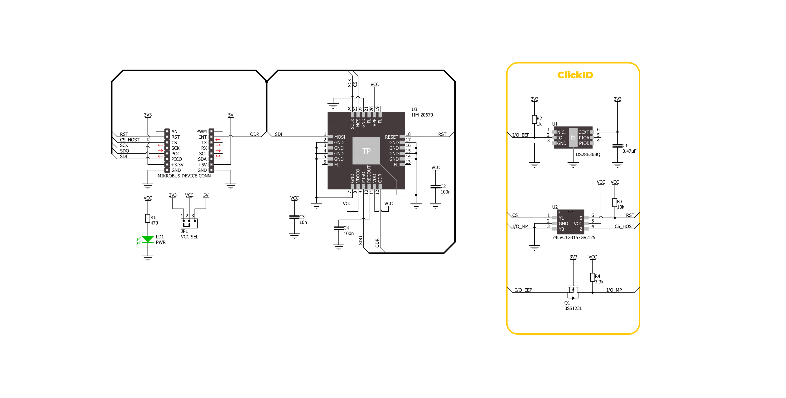 6DOF IMU 23 Click Schematic schematic