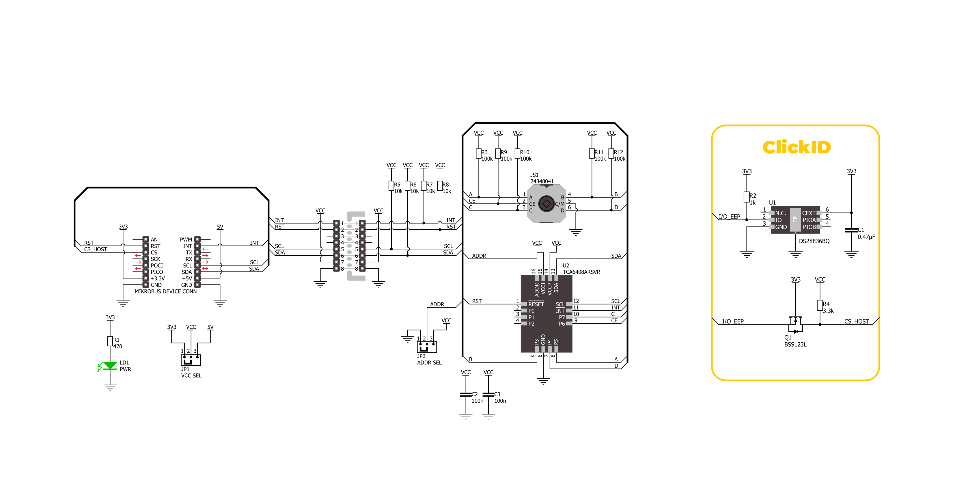 Joystick 4 Click Schematic schematic