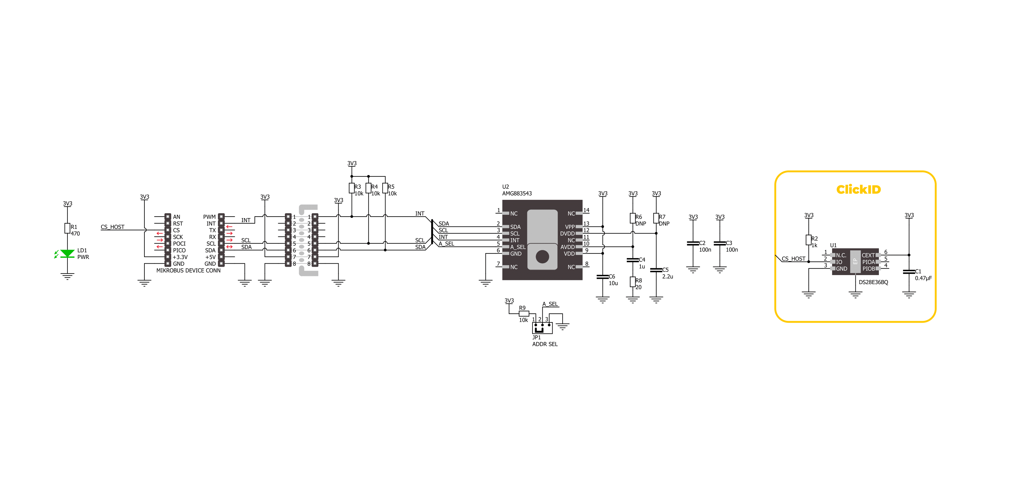 Grid-EYE 2 Click Schematic schematic