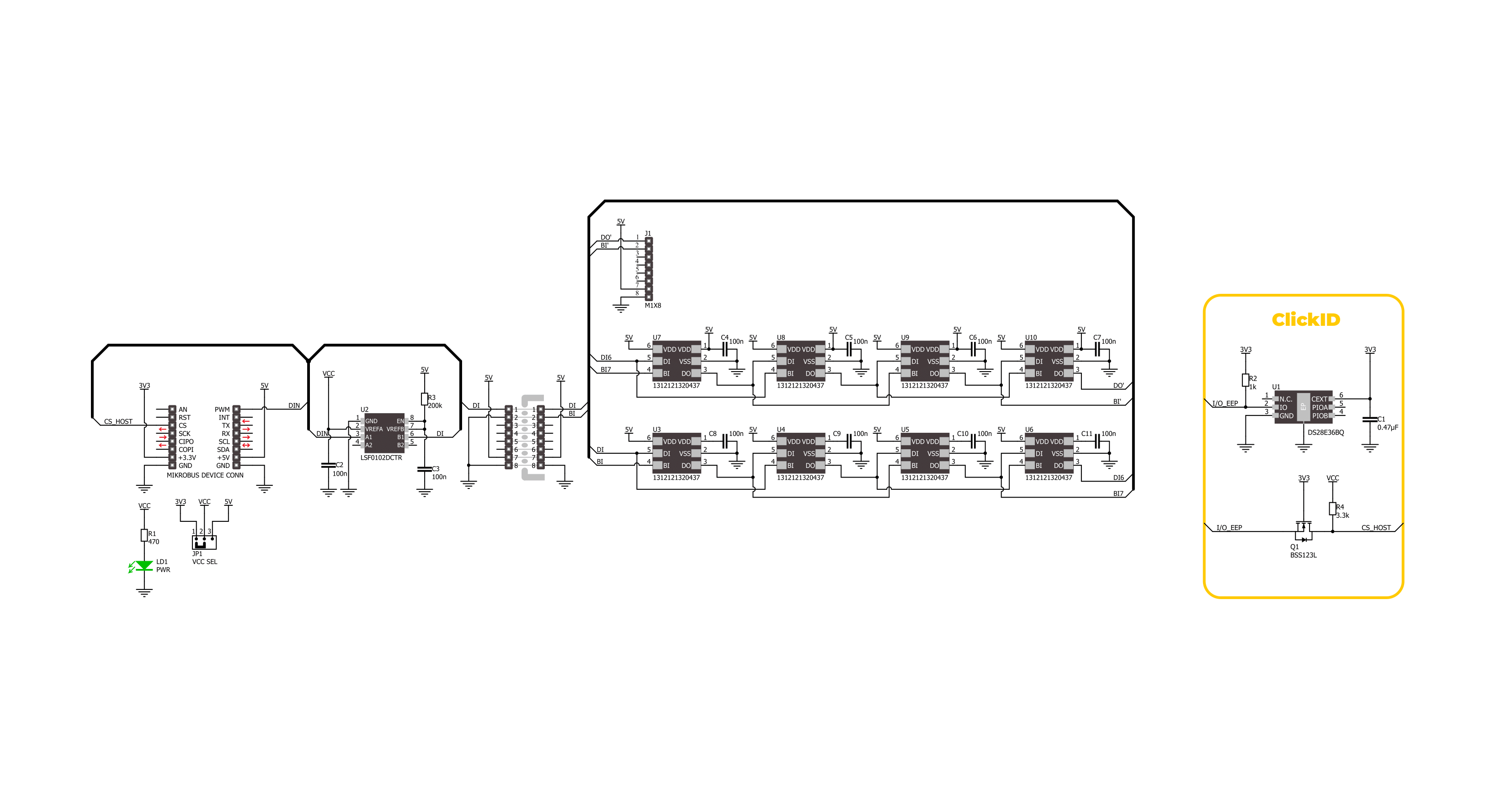 2x4 RGB Click Schematic schematic