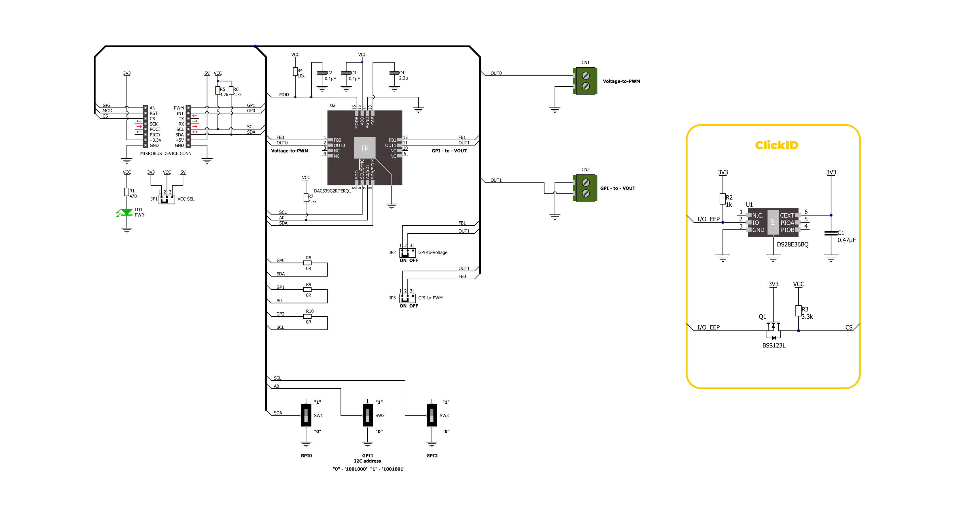 DAC 18 Click Schematic schematic