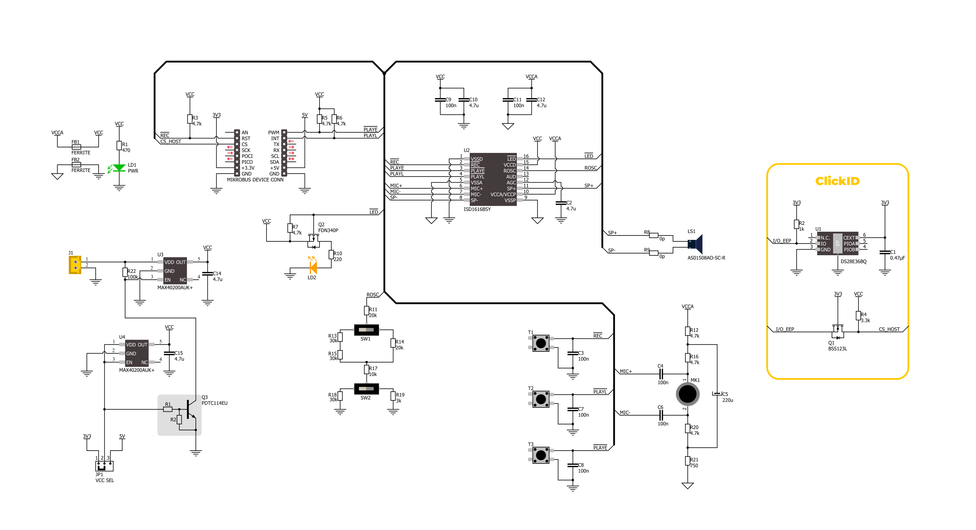 Rec&Play 2 Click Schematic schematic